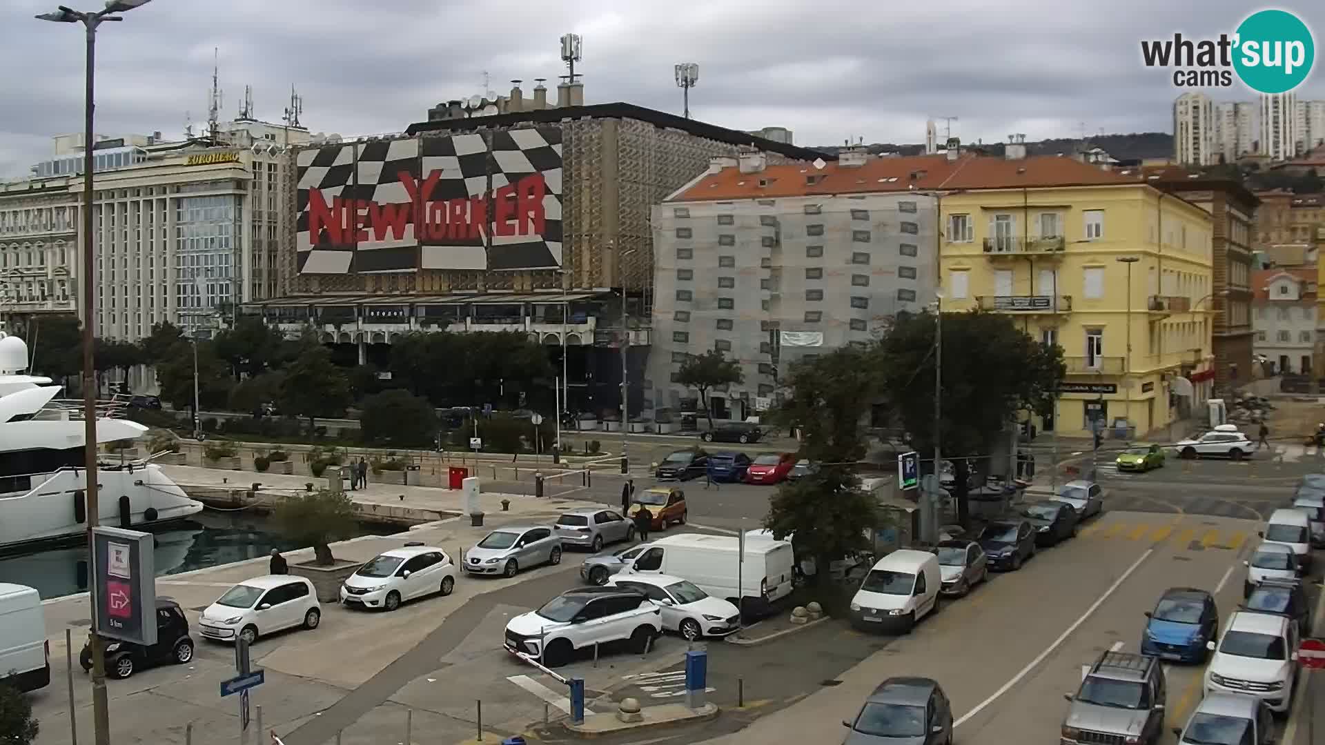 La Riva e la Marina a Rijeka (Fiume) – Live Webcam Croazia