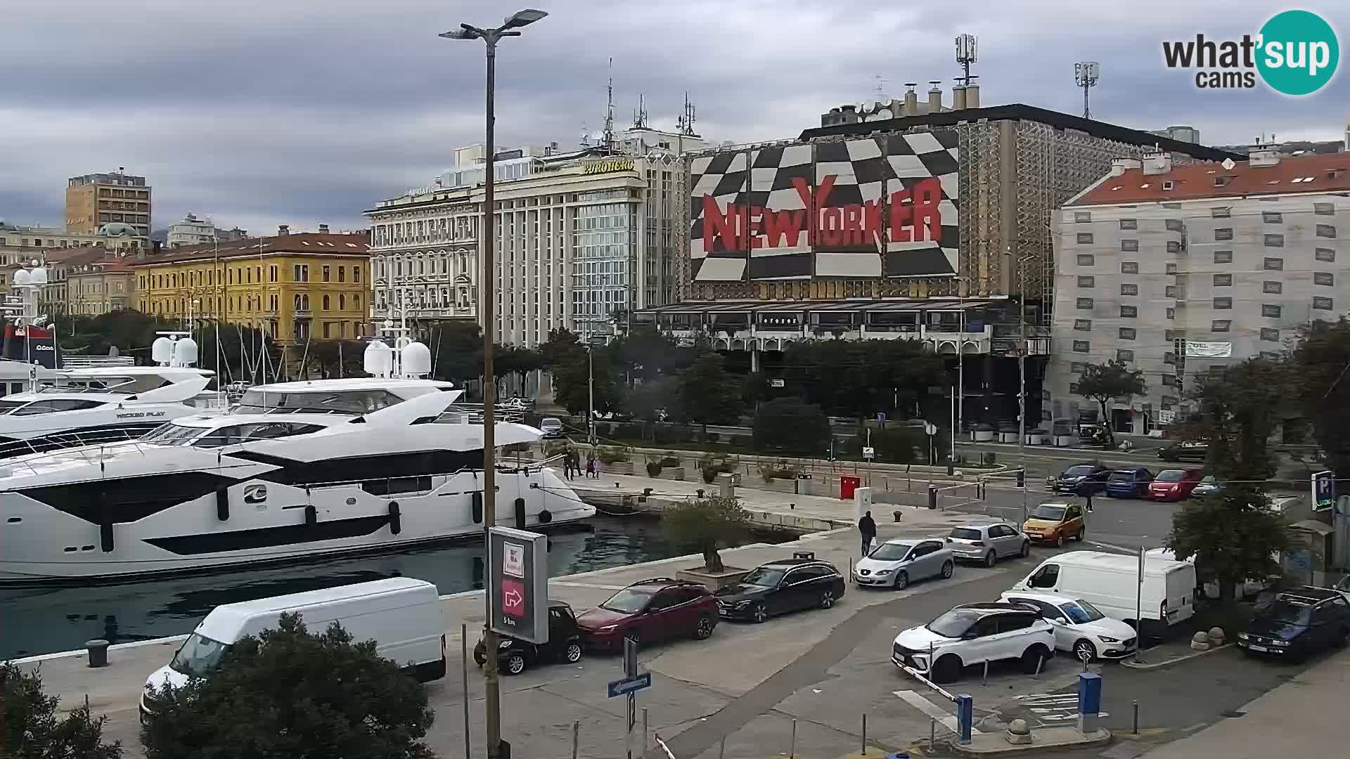 Die Riva und Marina in Rijeka – Live Webcam Kroatien