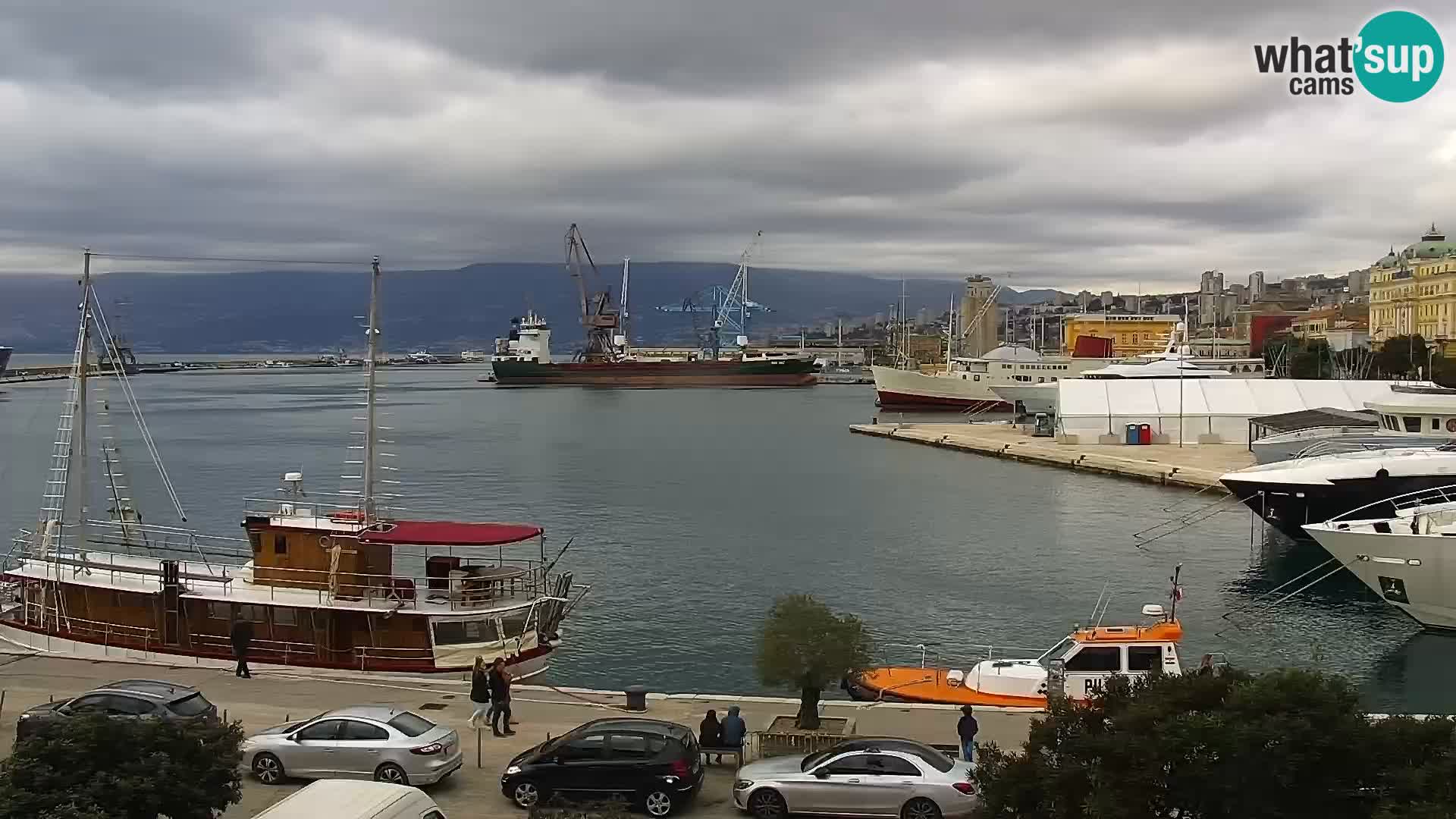 La Riva et Marina à Rijeka – Live Webcam Croatie