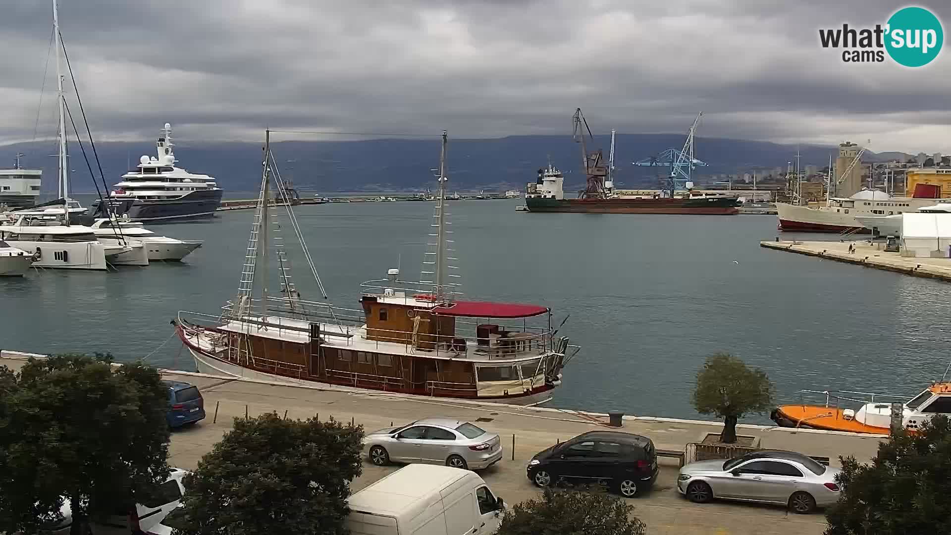 La Riva y Marina en Rijeka – Webcam en vivo Croacia