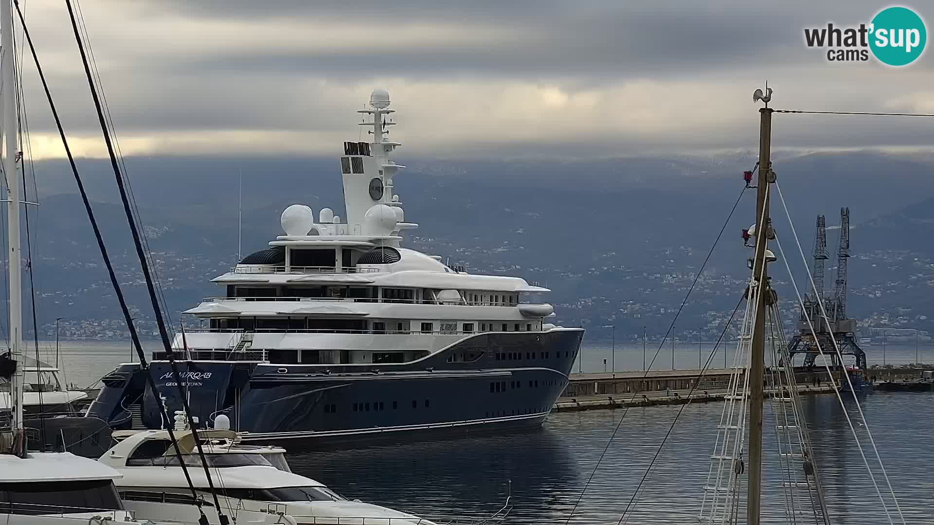 The Riva and Marina in Rijeka  – Live Webcam Croatia