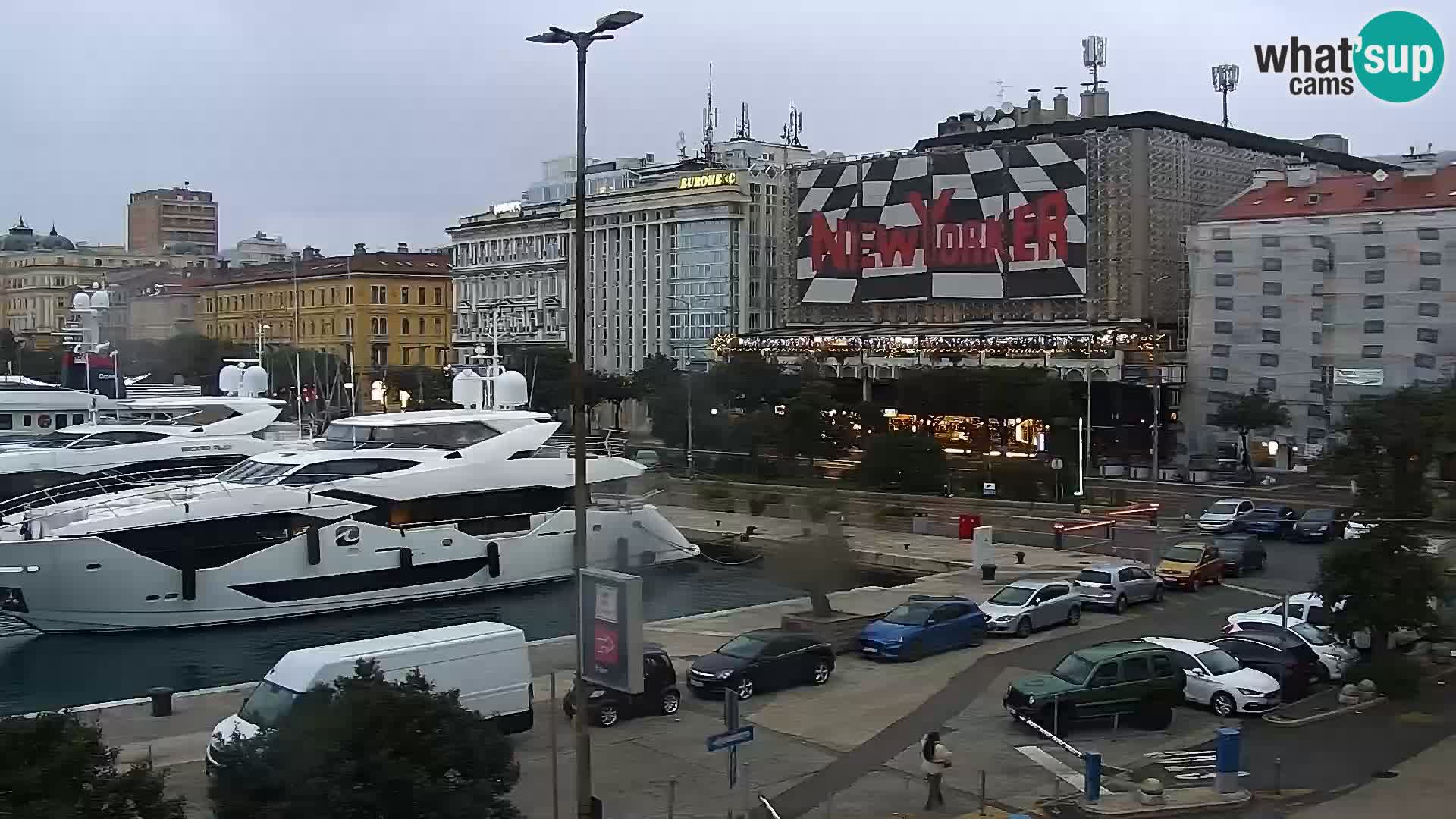 La Riva e la Marina a Rijeka (Fiume) – Live Webcam Croazia