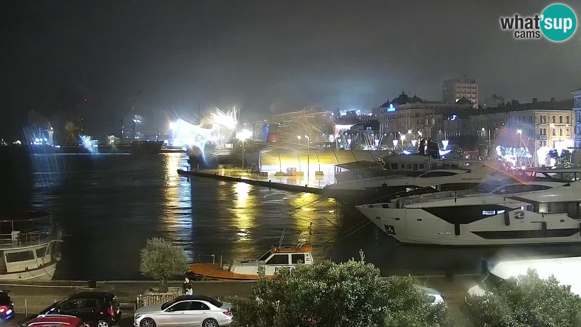 Die Riva und Marina in Rijeka – Live Webcam Kroatien