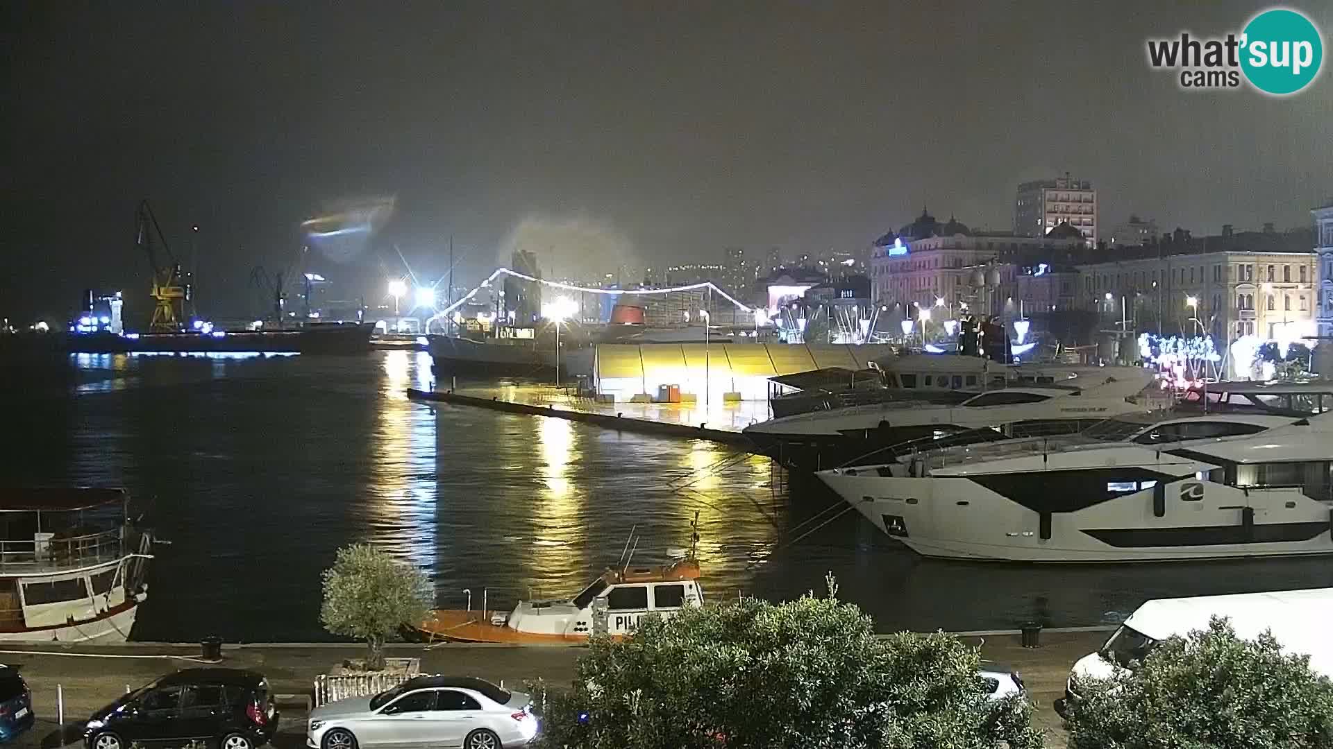 La Riva et Marina à Rijeka – Live Webcam Croatie