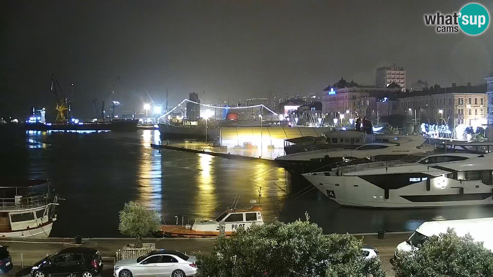 La Riva et Marina à Rijeka – Live Webcam Croatie