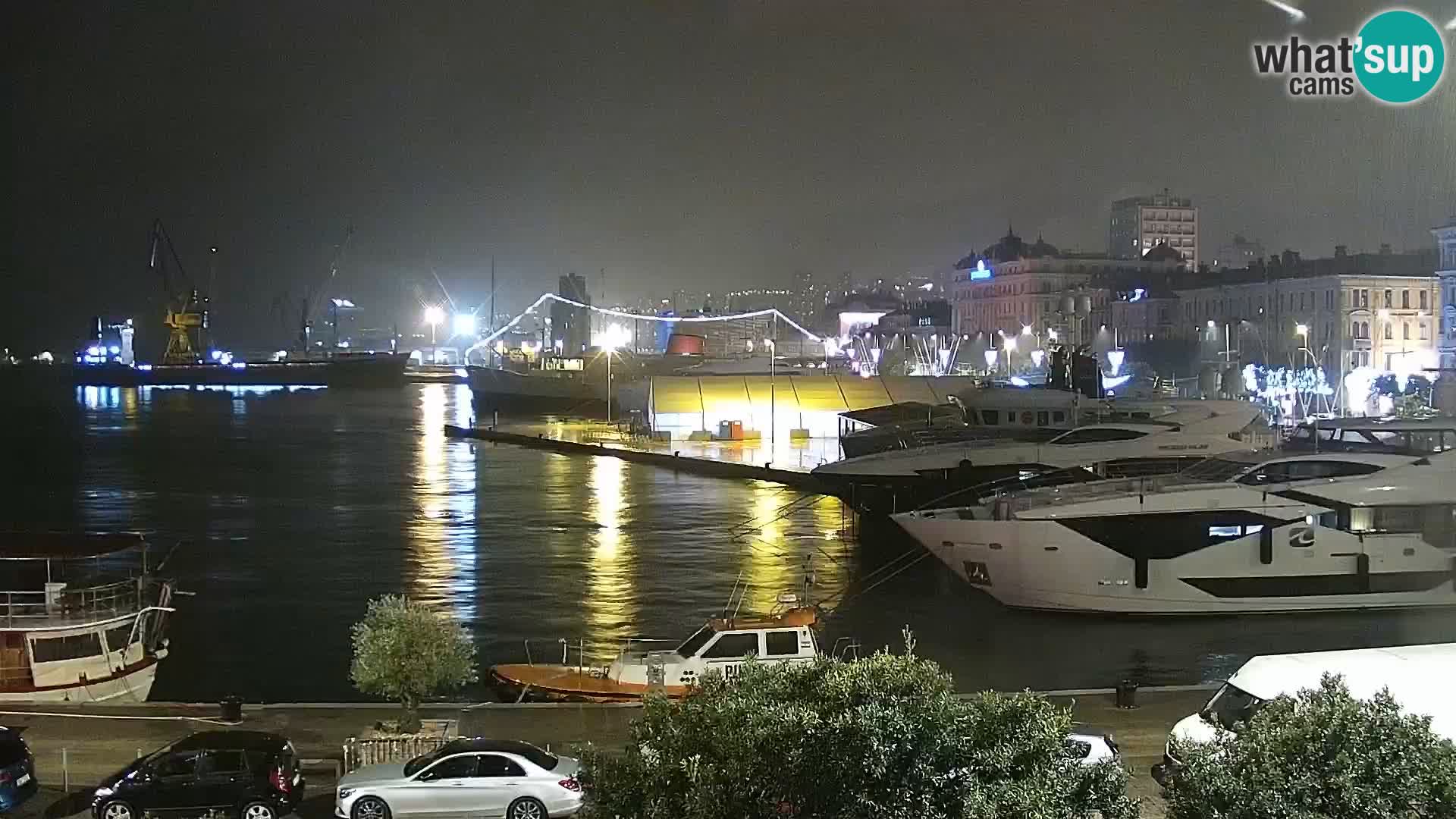 La Riva e la Marina a Rijeka (Fiume) – Live Webcam Croazia