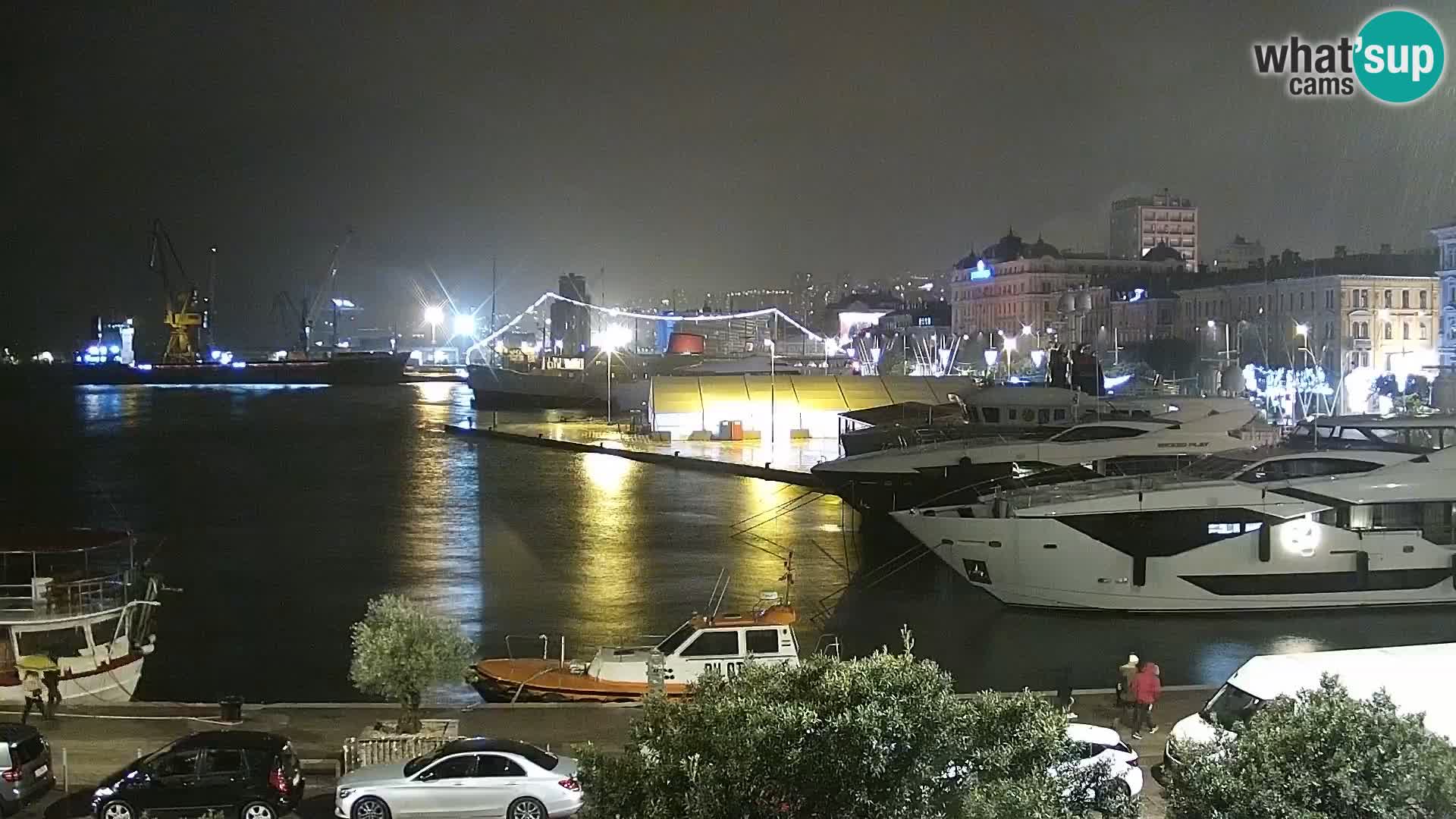 La Riva y Marina en Rijeka – Webcam en vivo Croacia