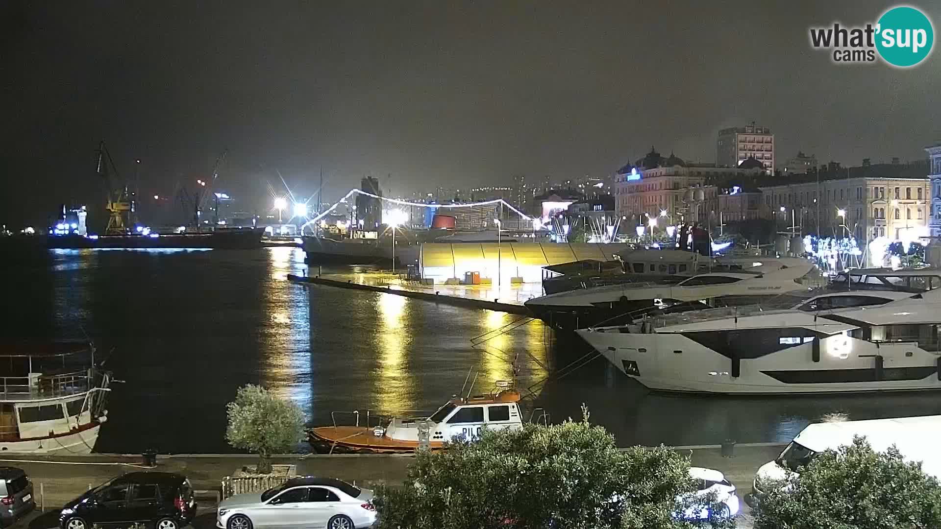 La Riva e la Marina a Rijeka (Fiume) – Live Webcam Croazia