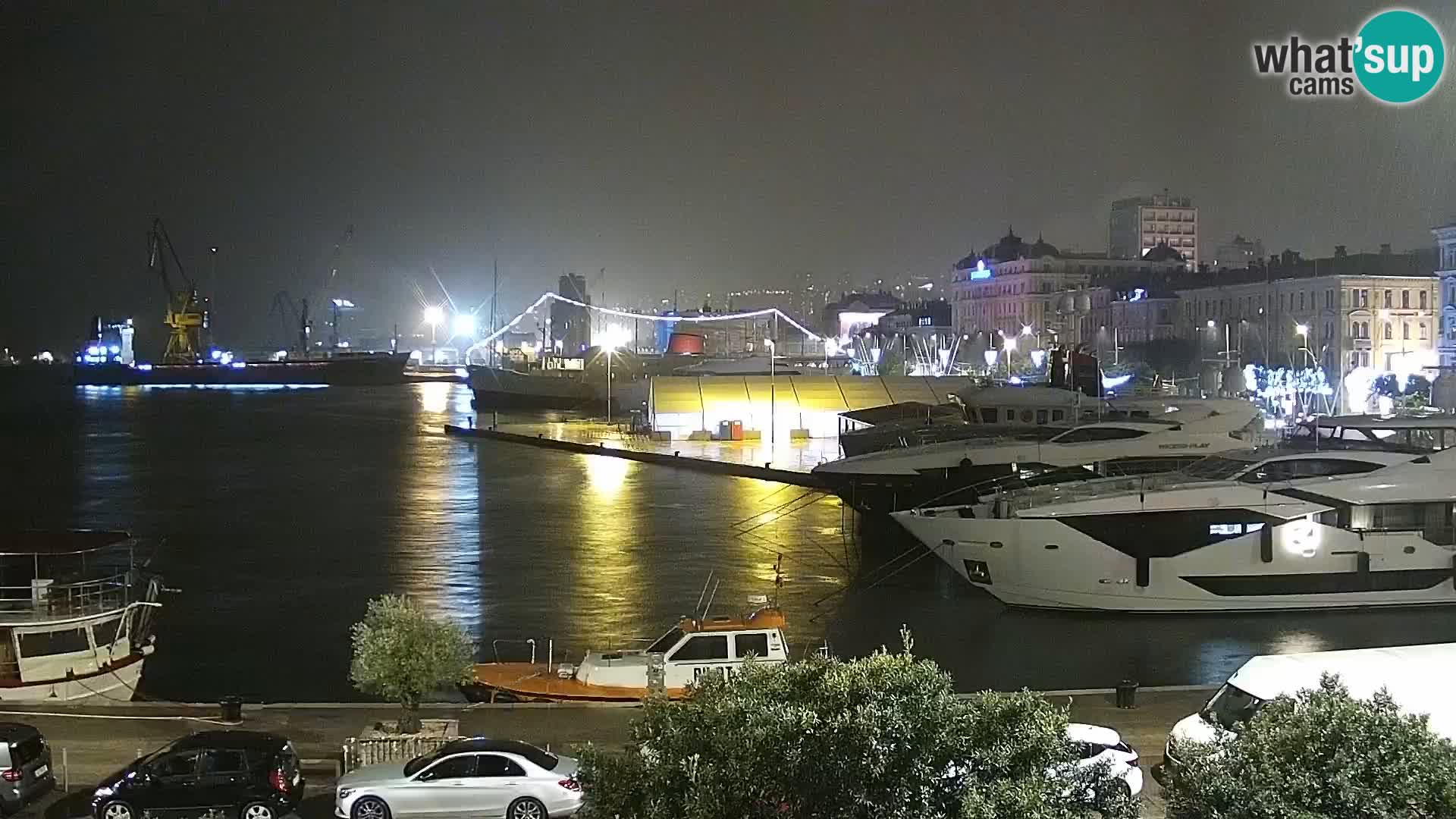 Die Riva und Marina in Rijeka – Live Webcam Kroatien