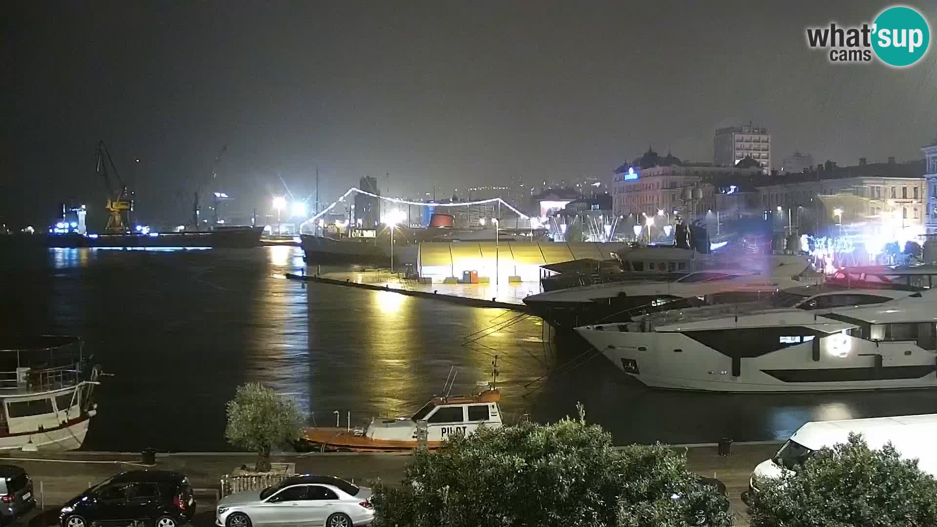 La Riva et Marina à Rijeka – Live Webcam Croatie