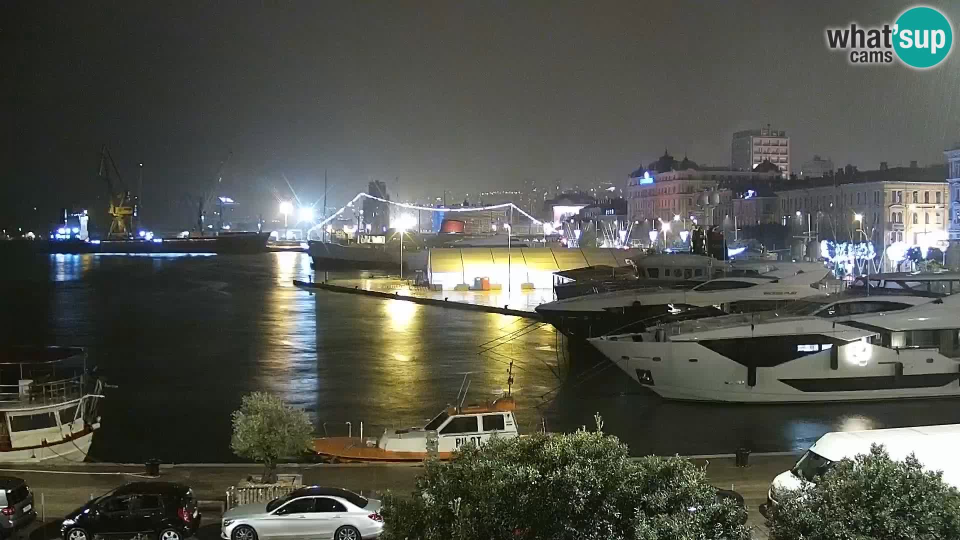 La Riva et Marina à Rijeka – Live Webcam Croatie