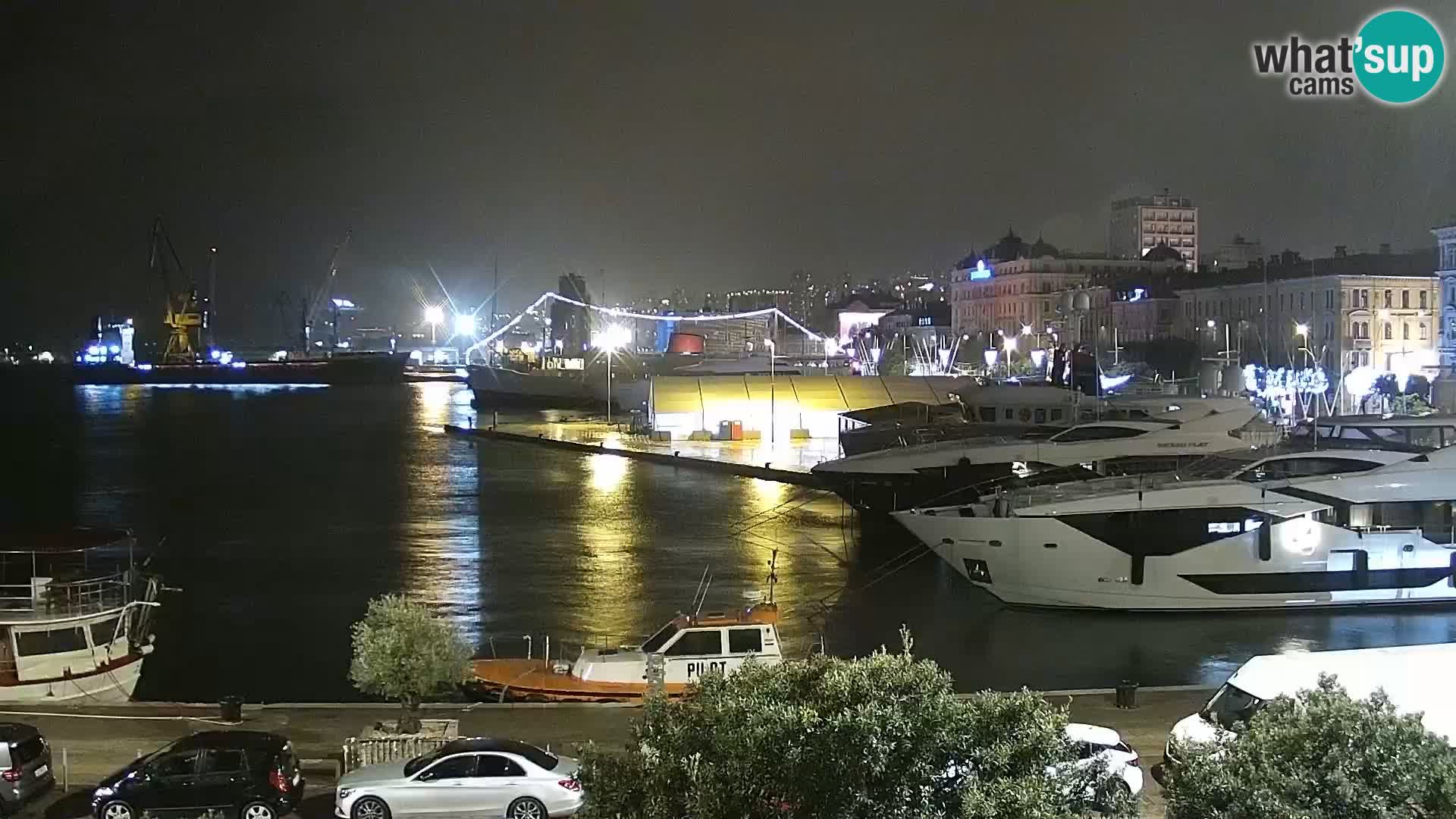 La Riva et Marina à Rijeka – Live Webcam Croatie