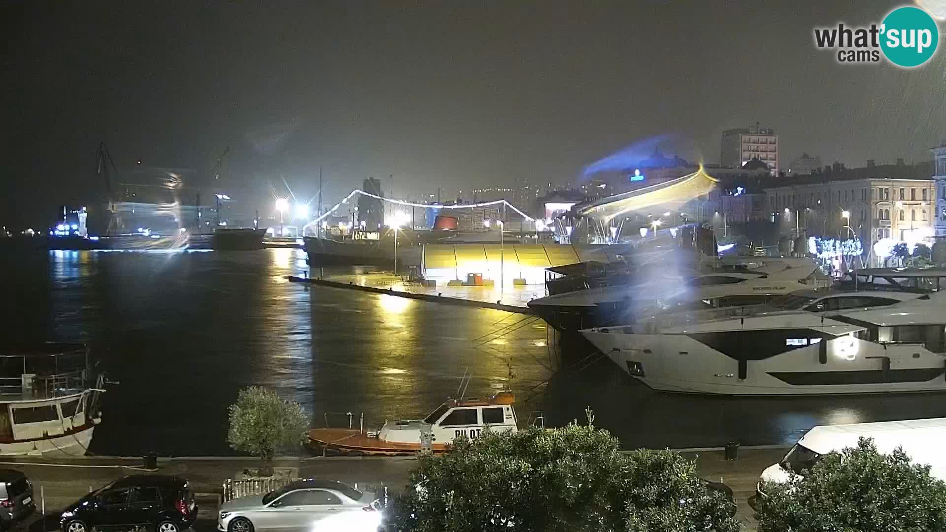 The Riva and Marina in Rijeka  – Live Webcam Croatia