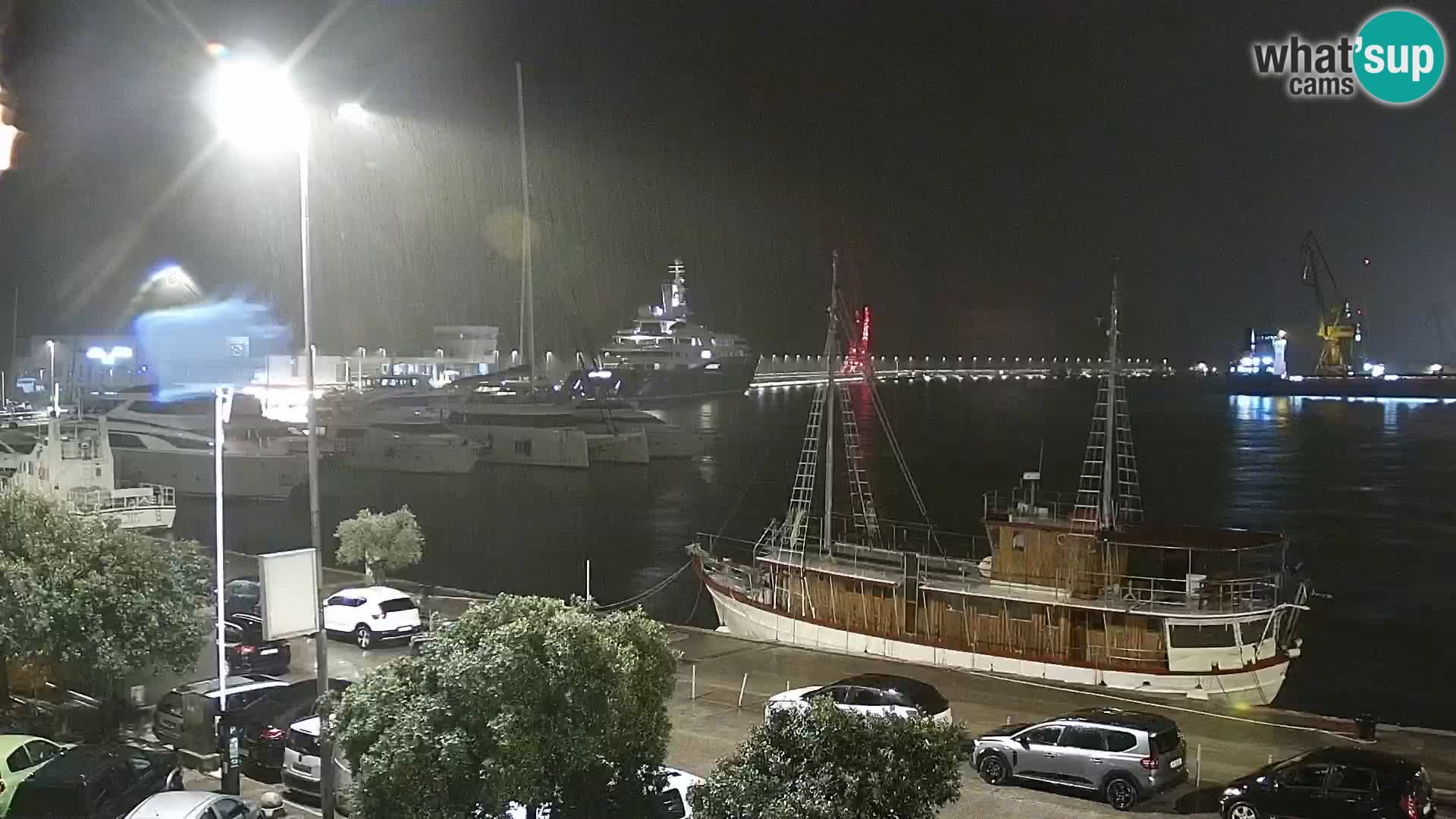 La Riva e la Marina a Rijeka (Fiume) – Live Webcam Croazia