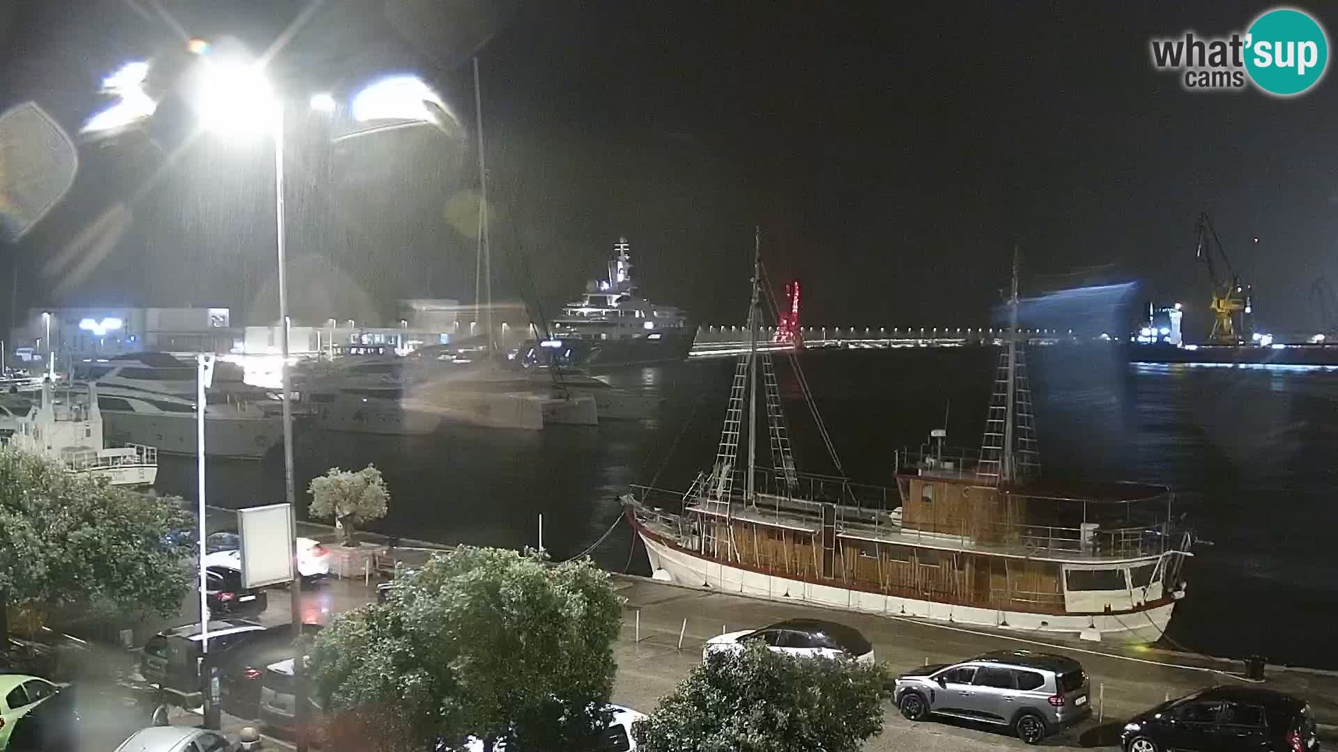 The Riva and Marina in Rijeka  – Live Webcam Croatia