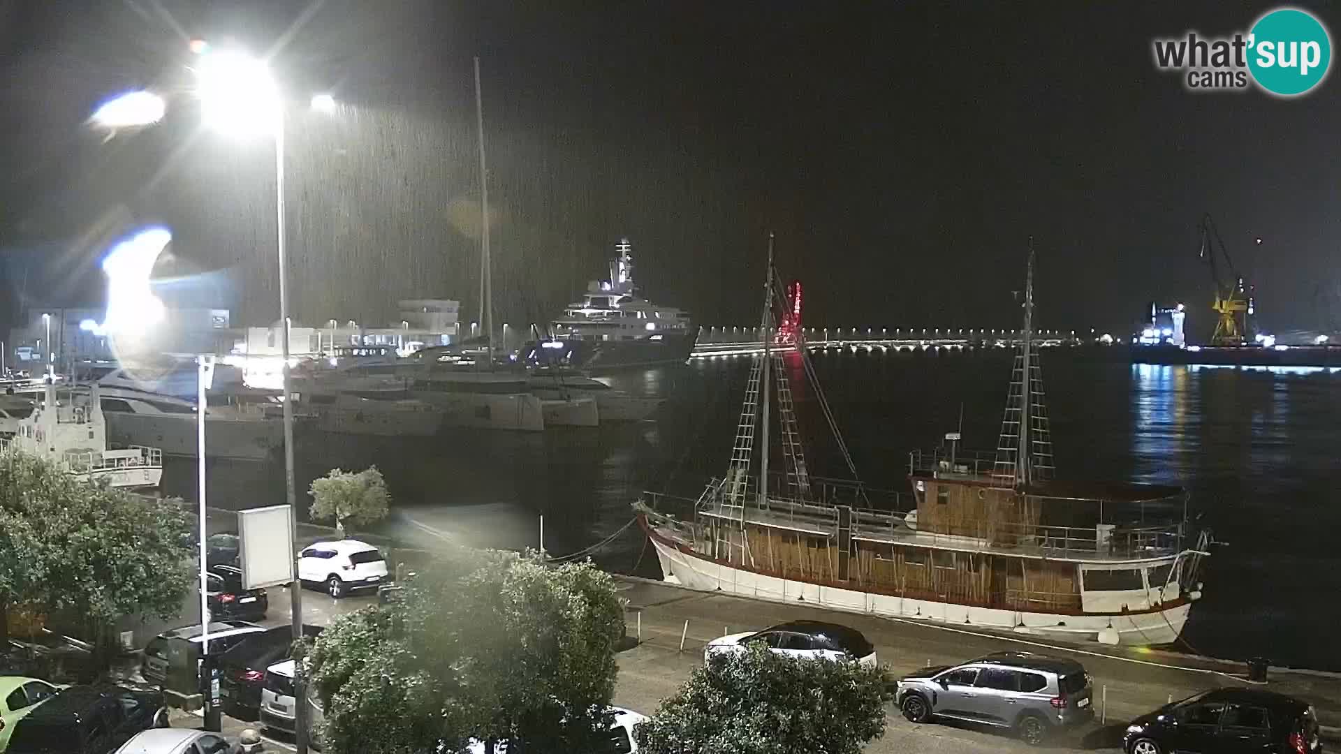 The Riva and Marina in Rijeka  – Live Webcam Croatia