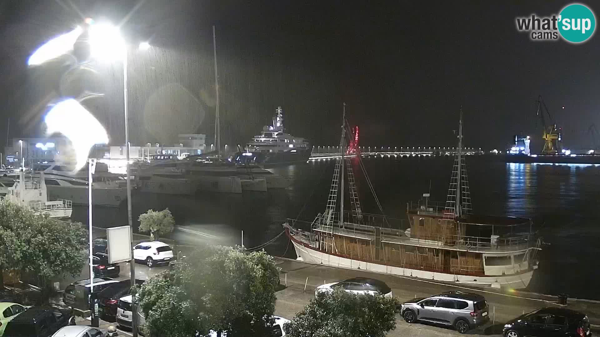 The Riva and Marina in Rijeka  – Live Webcam Croatia