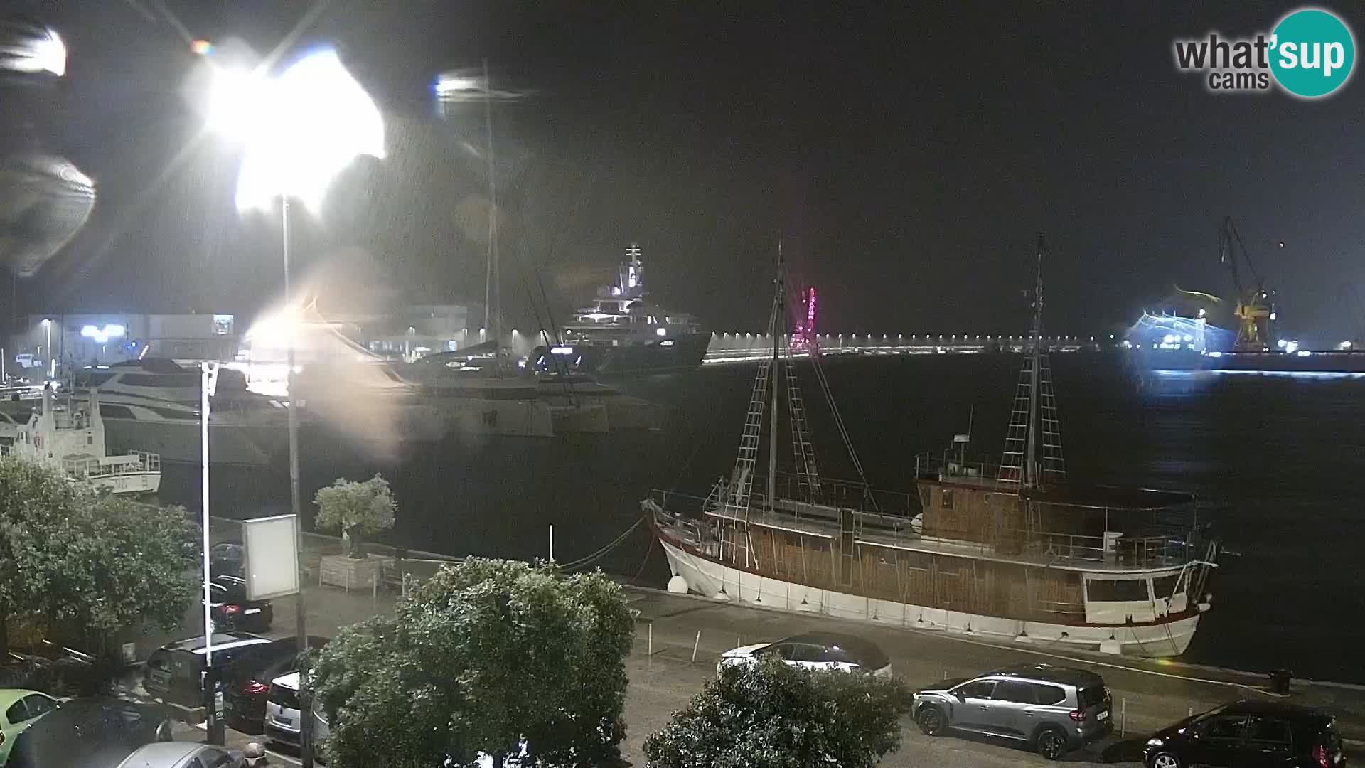 The Riva and Marina in Rijeka  – Live Webcam Croatia