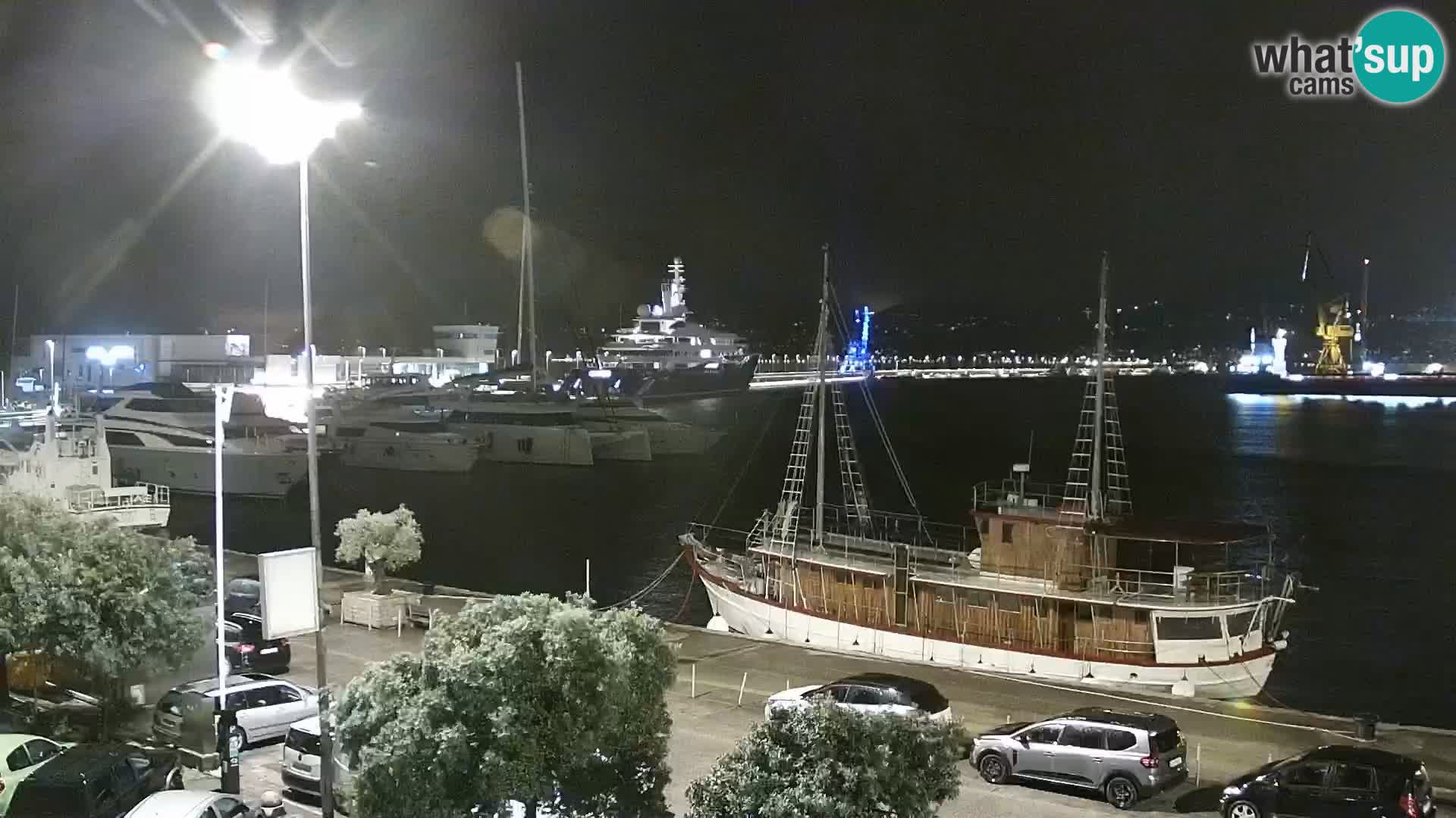 The Riva and Marina in Rijeka  – Live Webcam Croatia