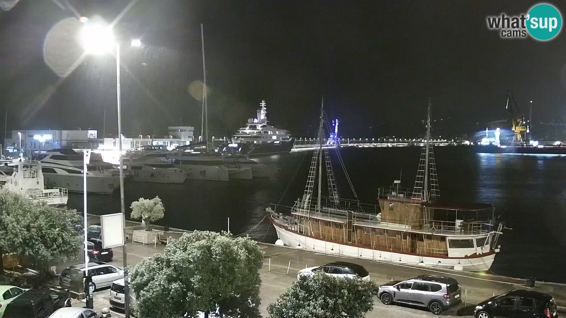 Die Riva und Marina in Rijeka – Live Webcam Kroatien