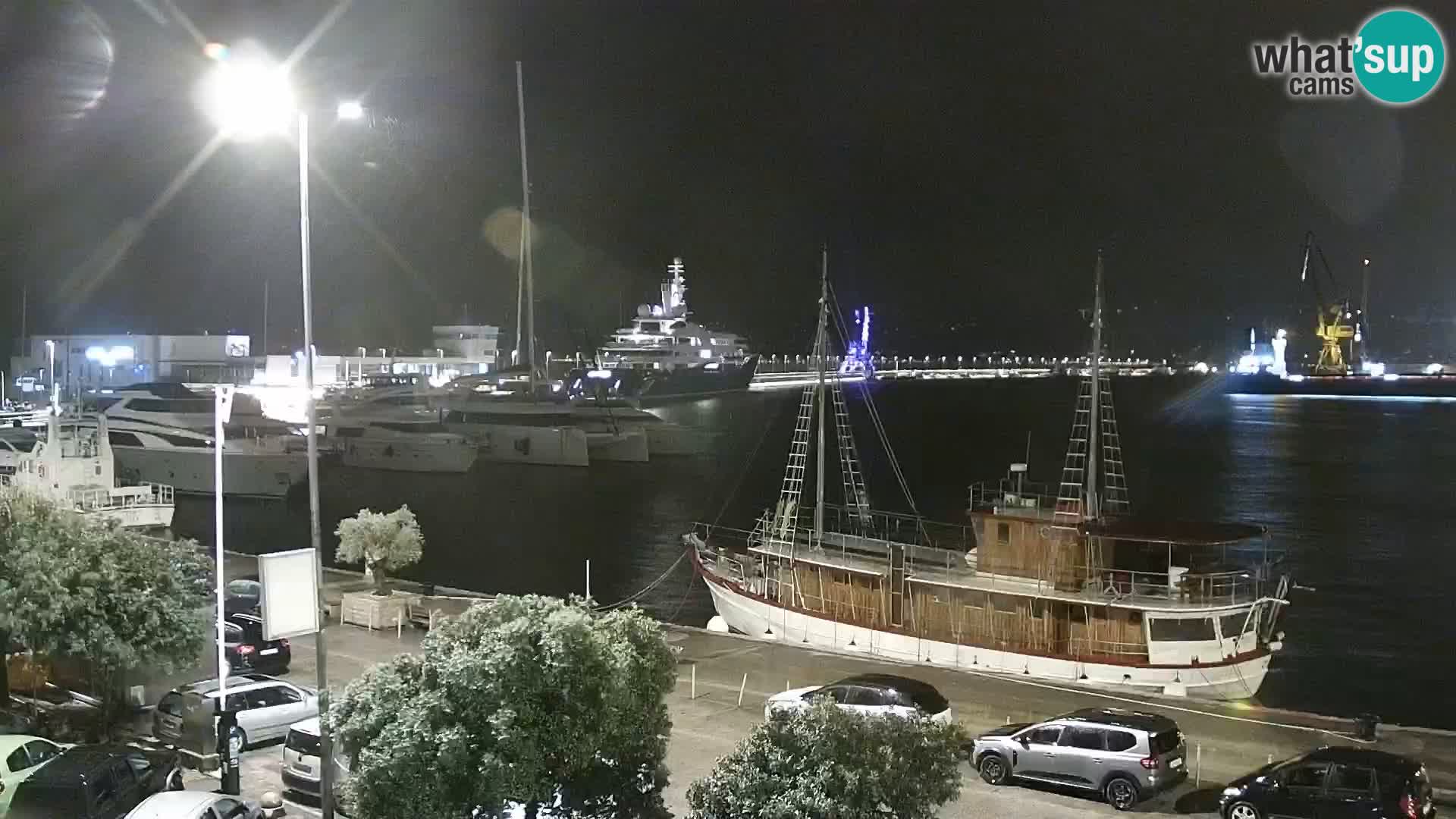 Die Riva und Marina in Rijeka – Live Webcam Kroatien