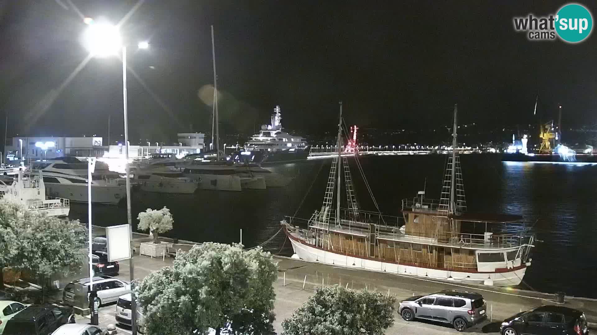 The Riva and Marina in Rijeka  – Live Webcam Croatia