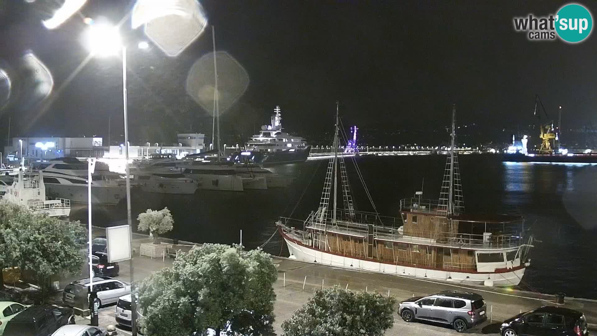 La Riva y Marina en Rijeka – Webcam en vivo Croacia