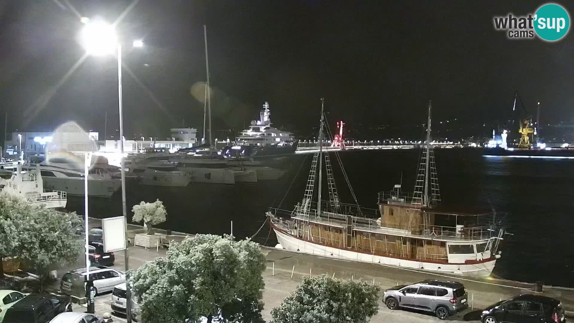 La Riva y Marina en Rijeka – Webcam en vivo Croacia