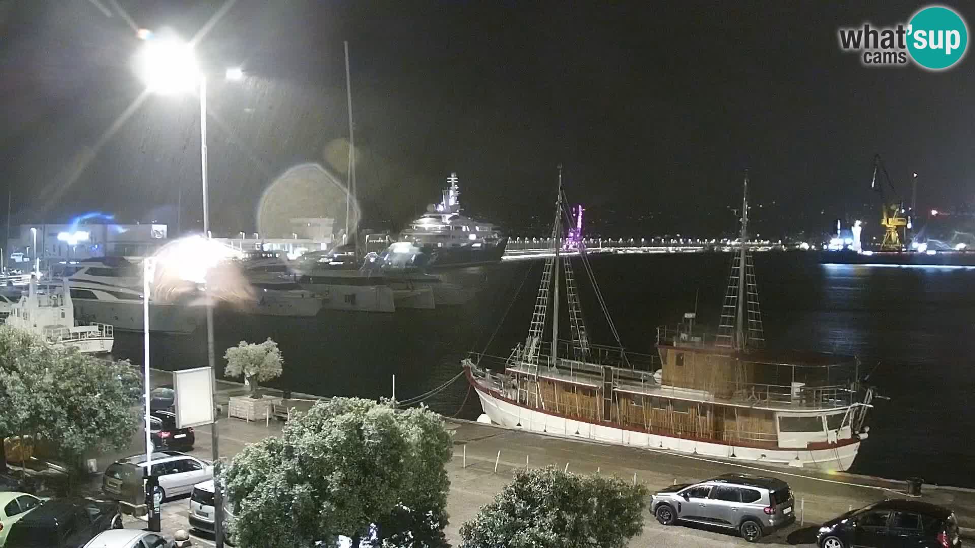 La Riva y Marina en Rijeka – Webcam en vivo Croacia