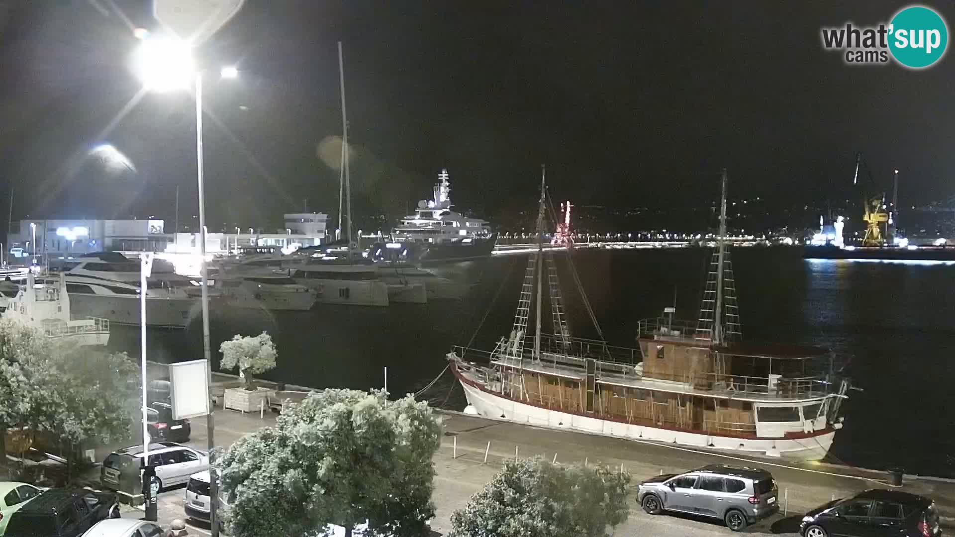 La Riva e la Marina a Rijeka (Fiume) – Live Webcam Croazia