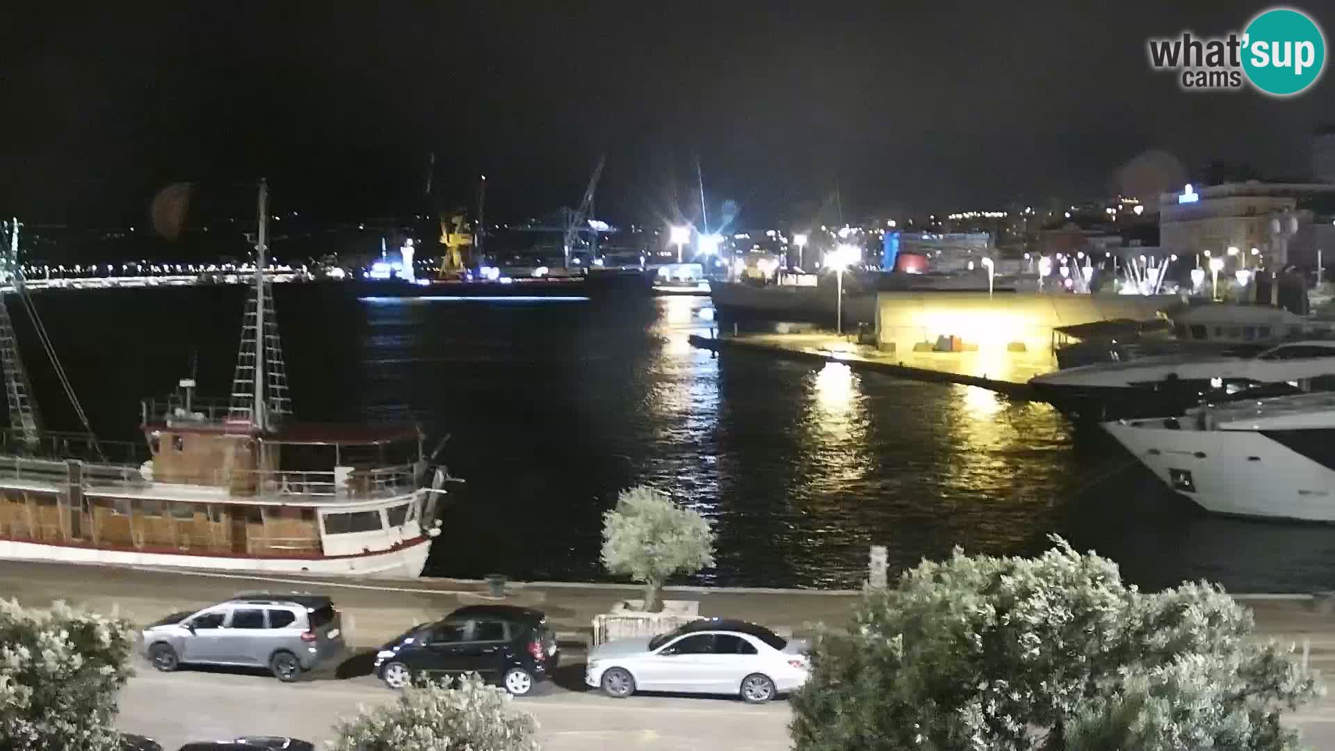 The Riva and Marina in Rijeka  – Live Webcam Croatia