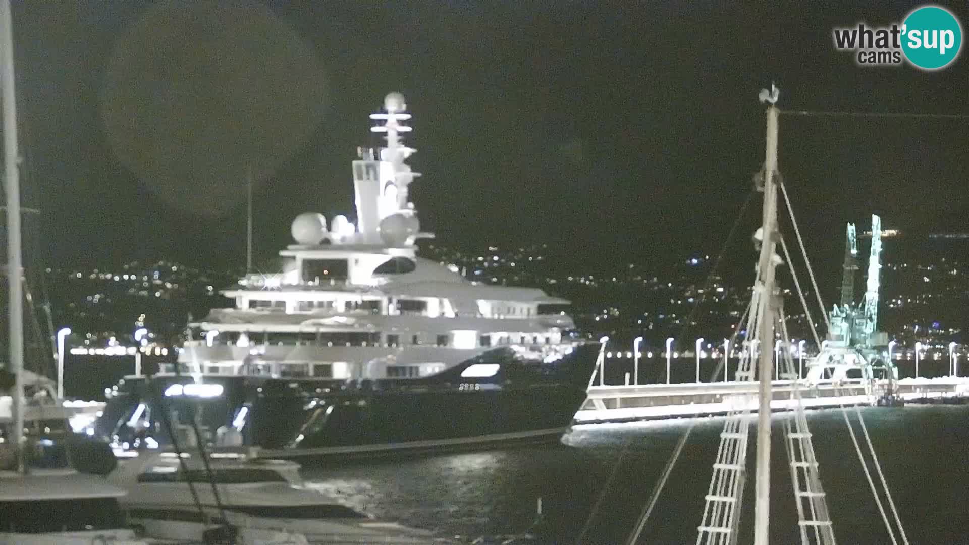 The Riva and Marina in Rijeka  – Live Webcam Croatia