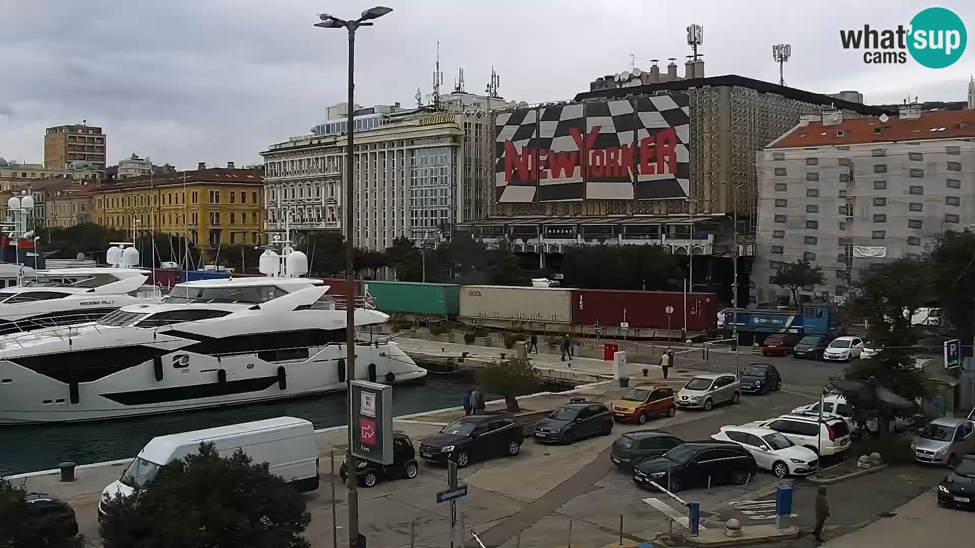 La Riva et Marina à Rijeka – Live Webcam Croatie