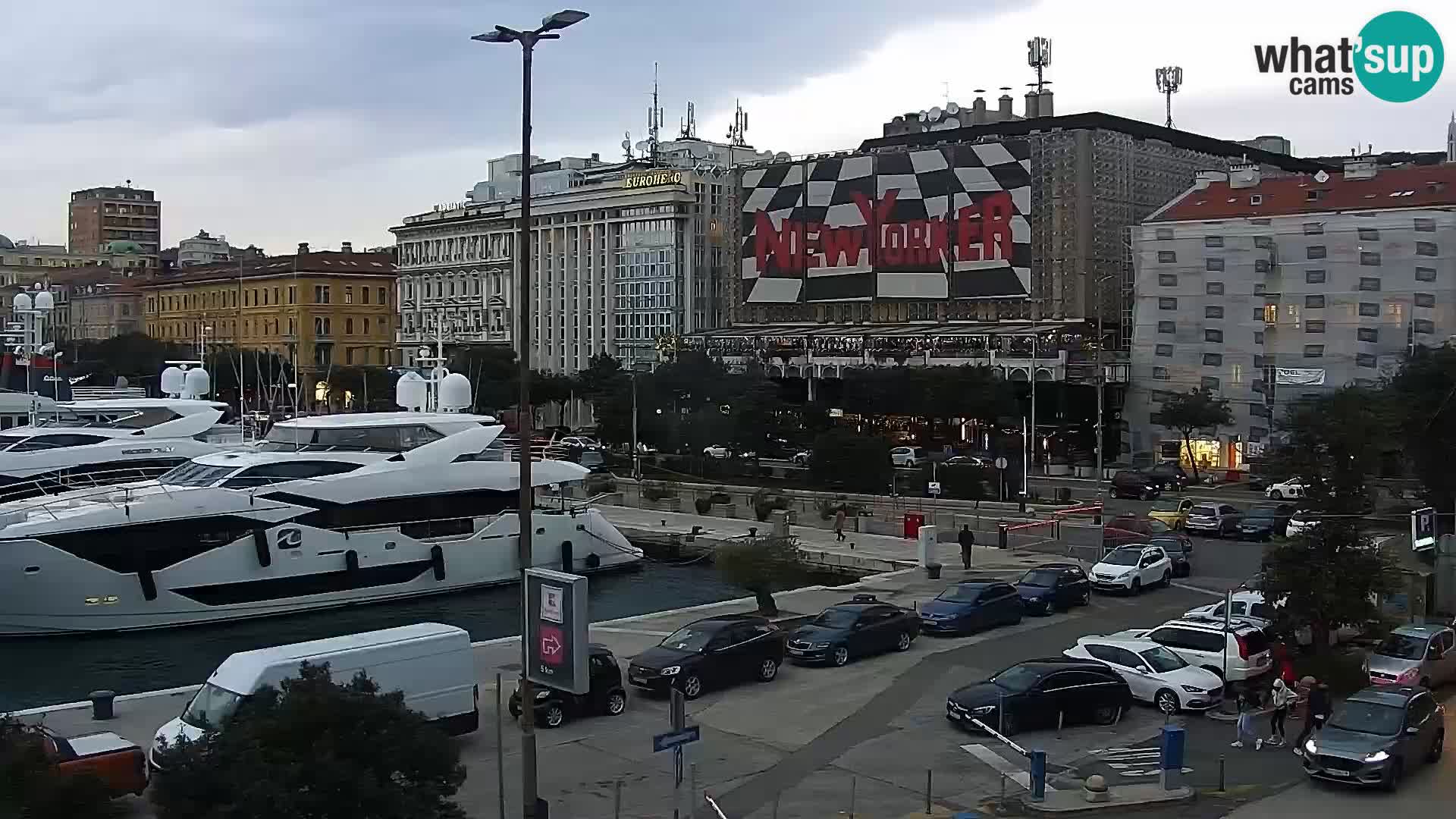 La Riva et Marina à Rijeka – Live Webcam Croatie