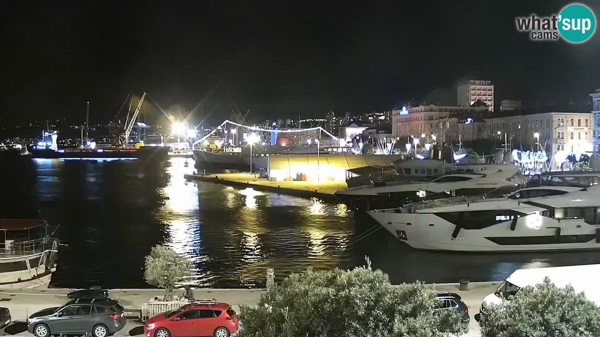 La Riva et Marina à Rijeka – Live Webcam Croatie