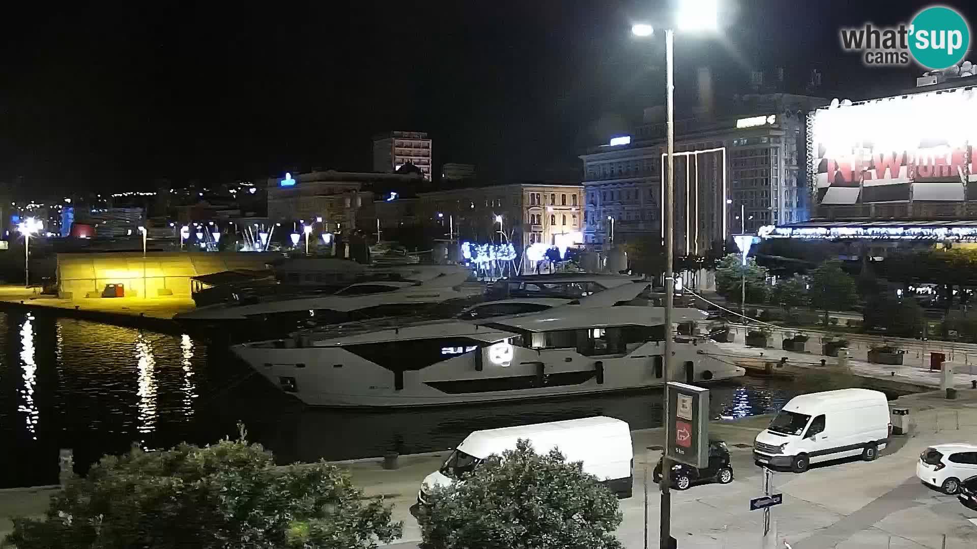 La Riva et Marina à Rijeka – Live Webcam Croatie