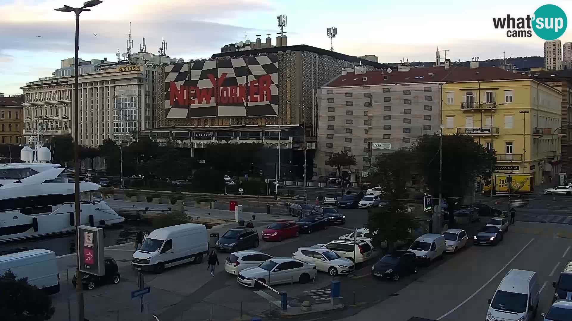 La Riva e la Marina a Rijeka (Fiume) – Live Webcam Croazia