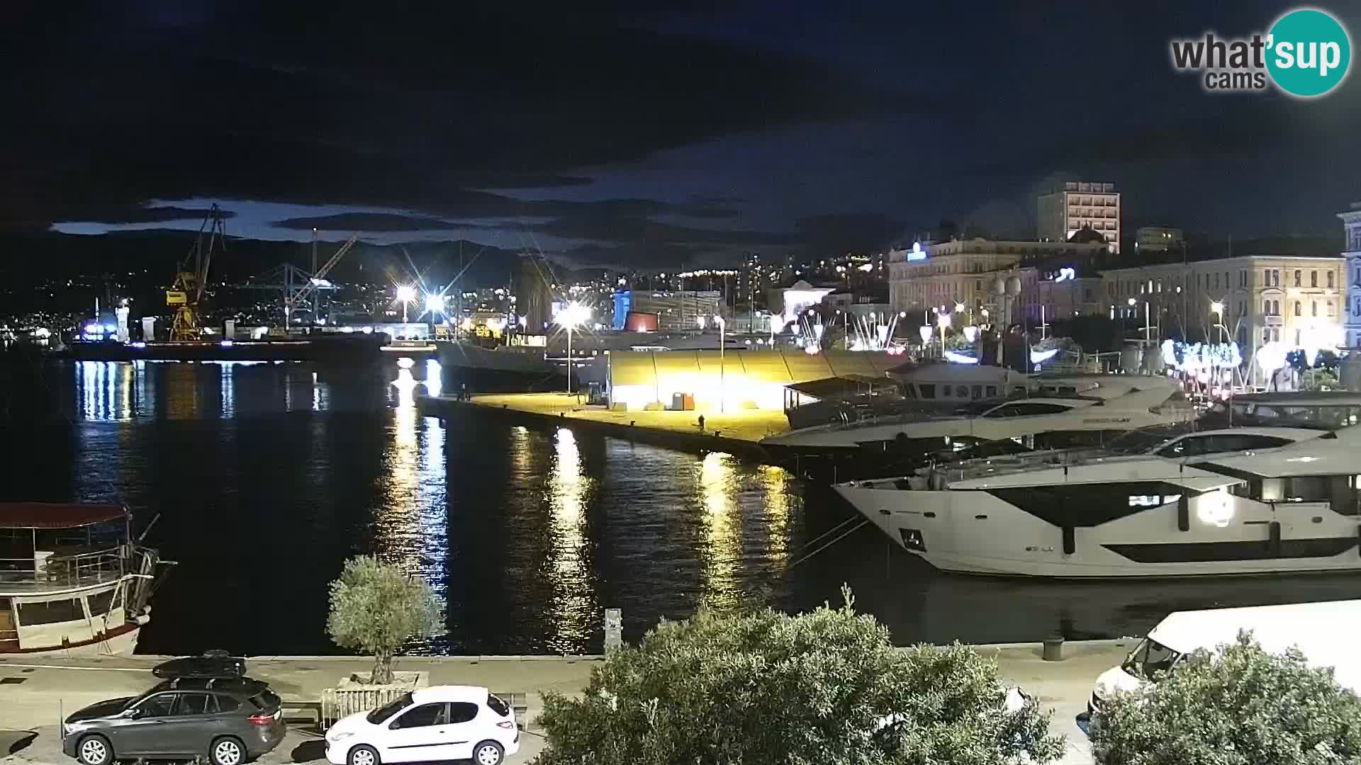 La Riva e la Marina a Rijeka (Fiume) – Live Webcam Croazia