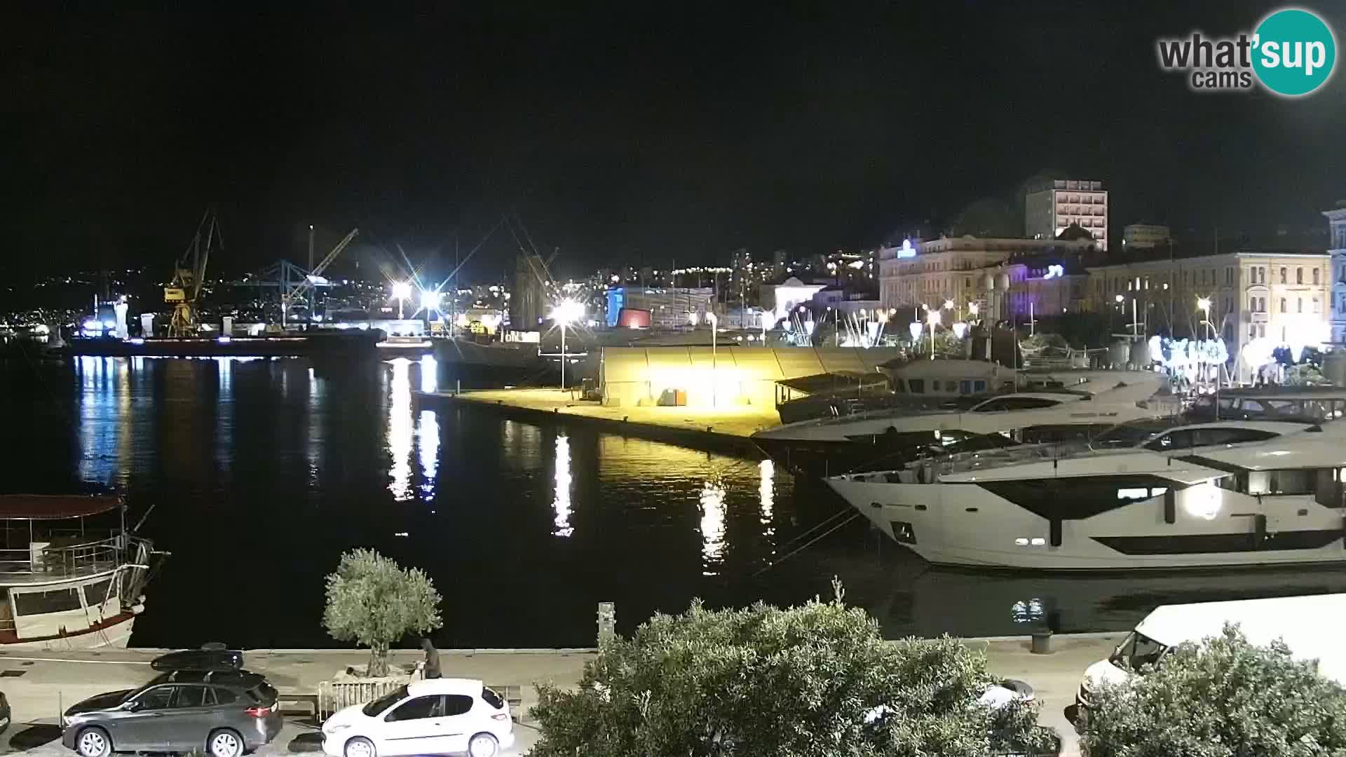 La Riva et Marina à Rijeka – Live Webcam Croatie