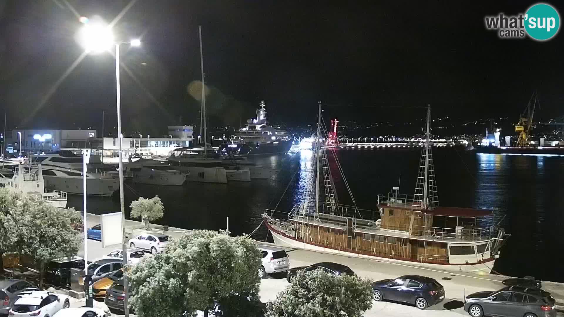 La Riva et Marina à Rijeka – Live Webcam Croatie