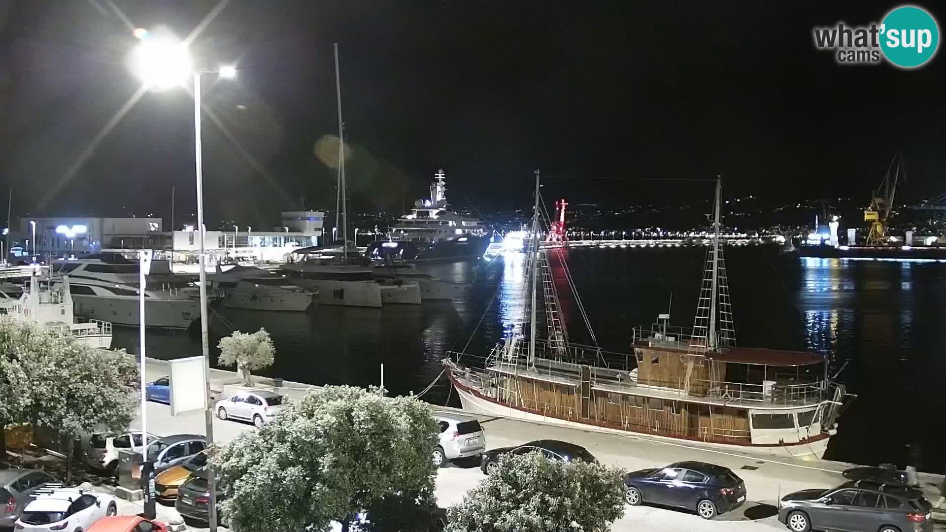 La Riva et Marina à Rijeka – Live Webcam Croatie