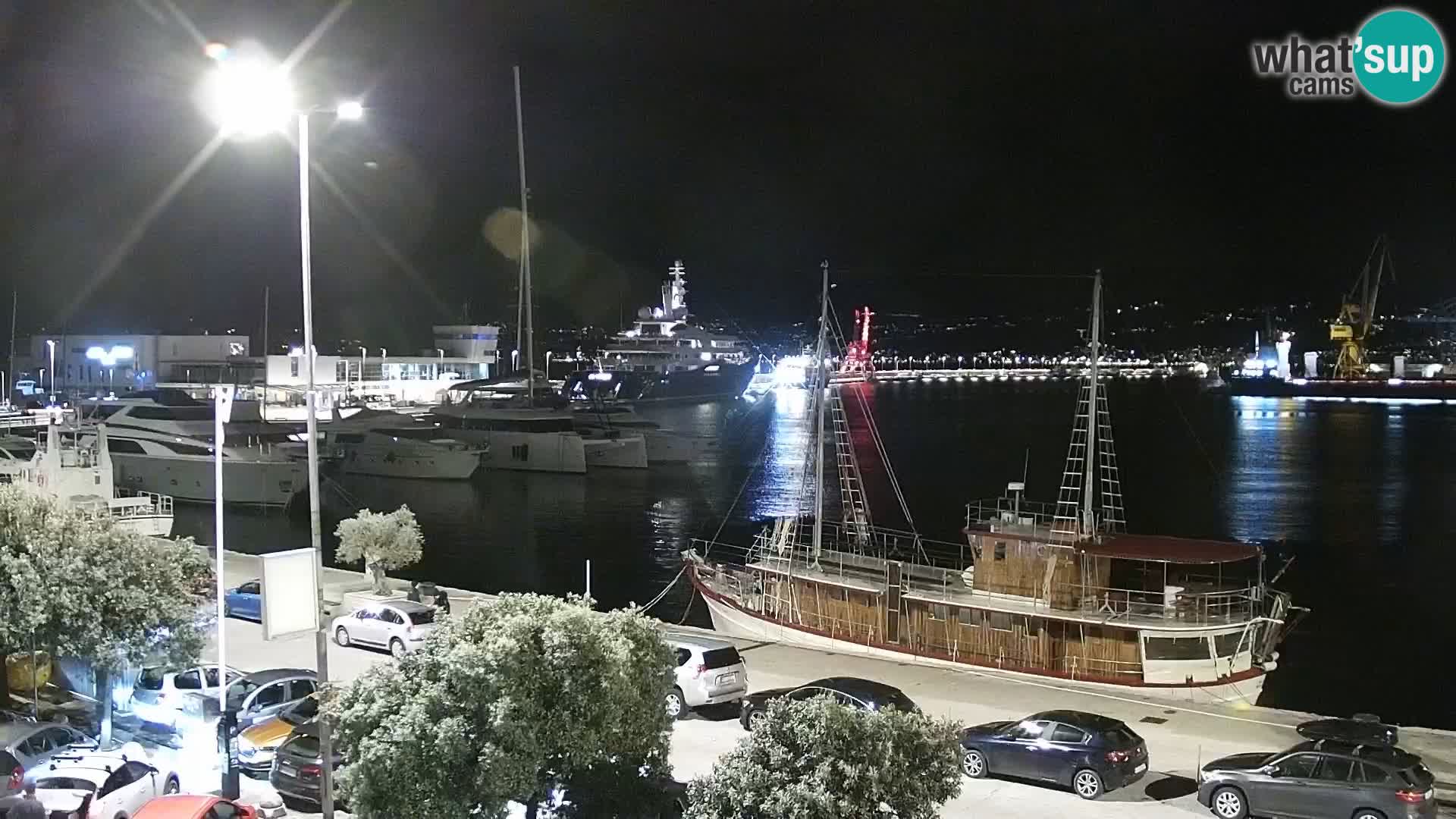 La Riva e la Marina a Rijeka (Fiume) – Live Webcam Croazia