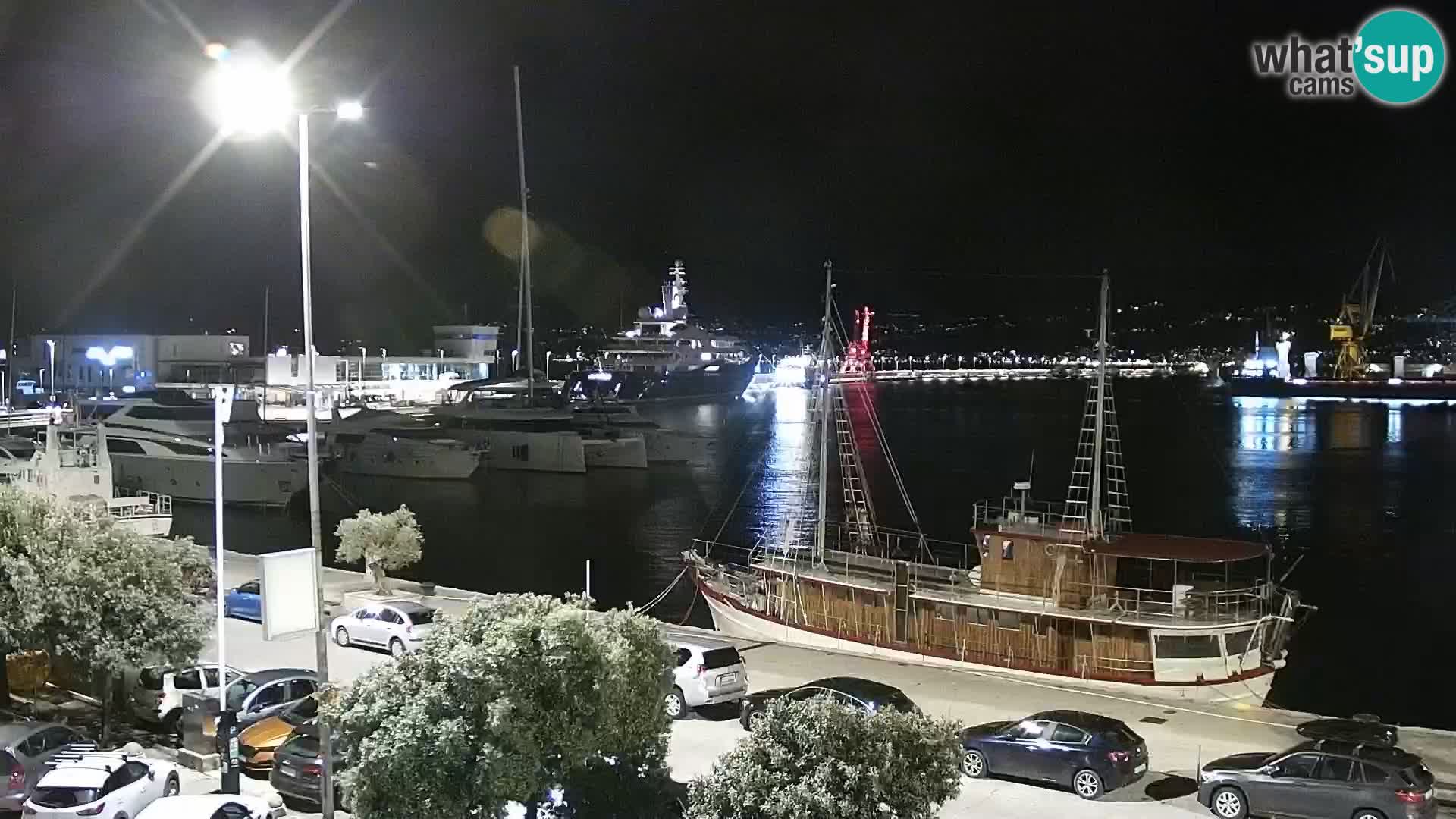 La Riva et Marina à Rijeka – Live Webcam Croatie