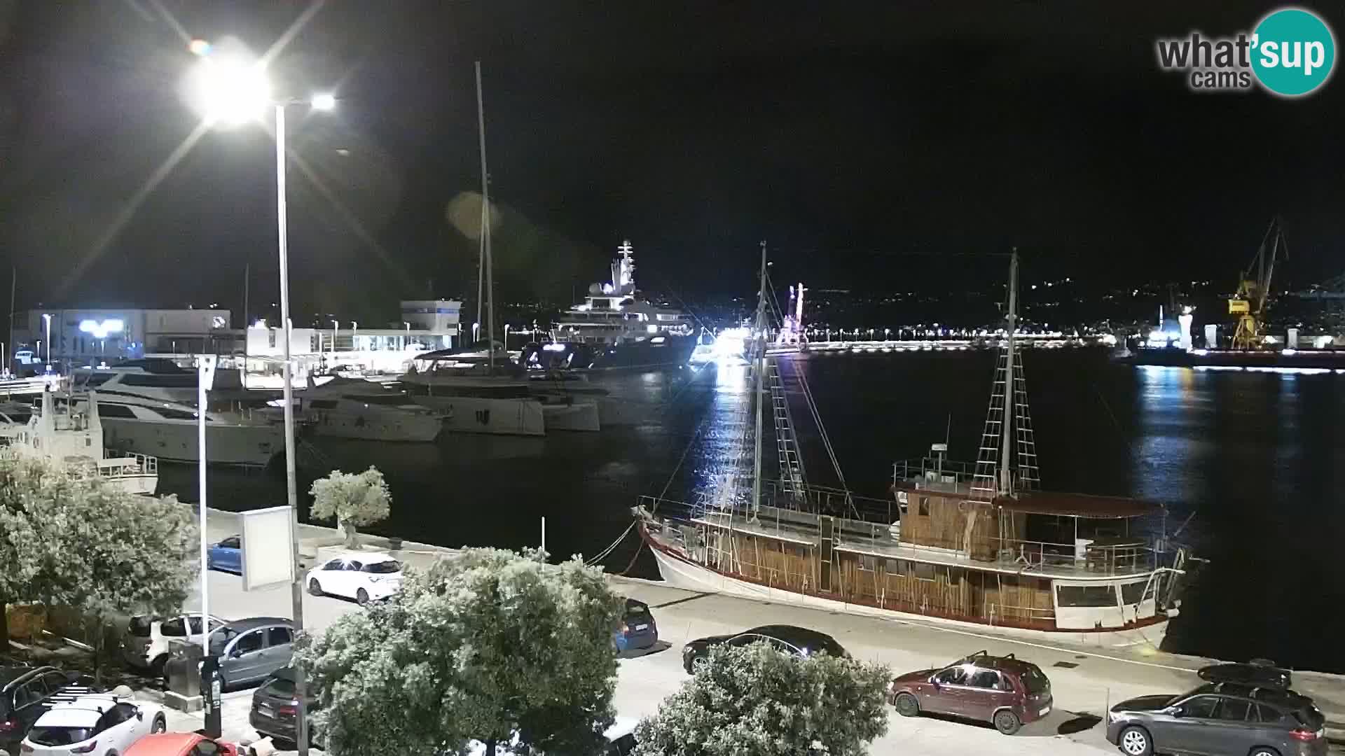 The Riva and Marina in Rijeka  – Live Webcam Croatia