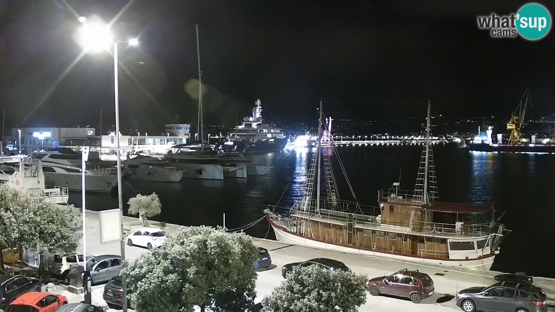 La Riva e la Marina a Rijeka (Fiume) – Live Webcam Croazia