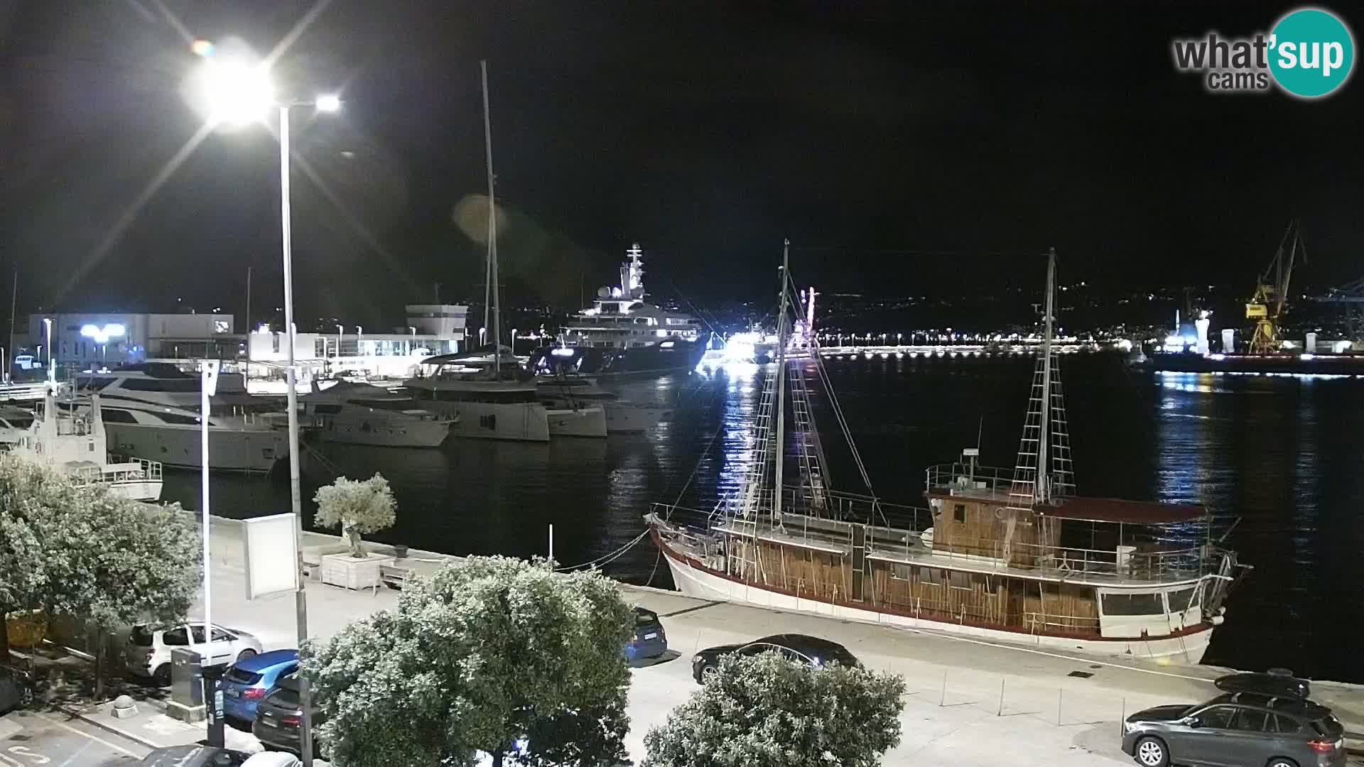 Die Riva und Marina in Rijeka – Live Webcam Kroatien