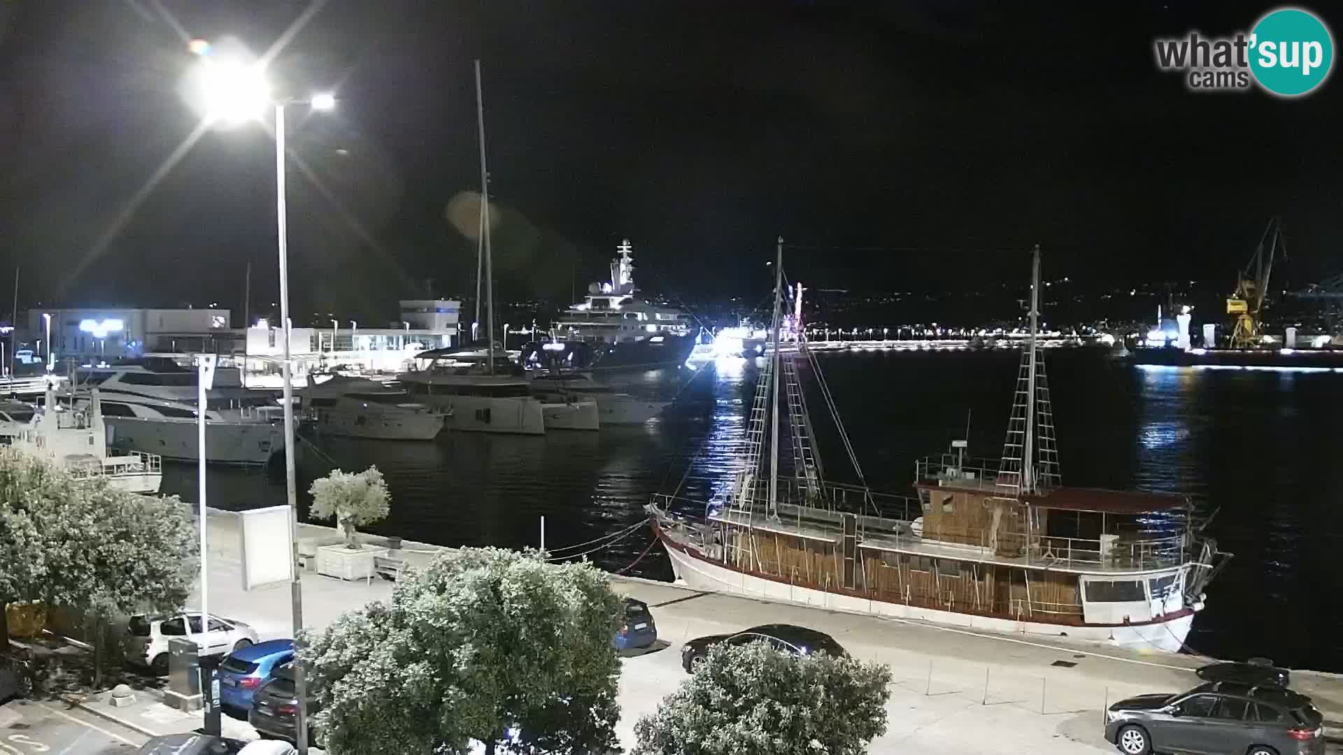 La Riva et Marina à Rijeka – Live Webcam Croatie