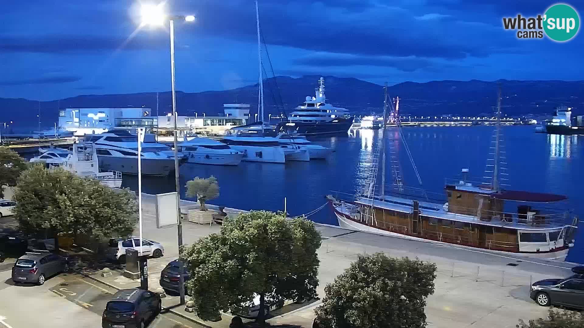 La Riva e la Marina a Rijeka (Fiume) – Live Webcam Croazia