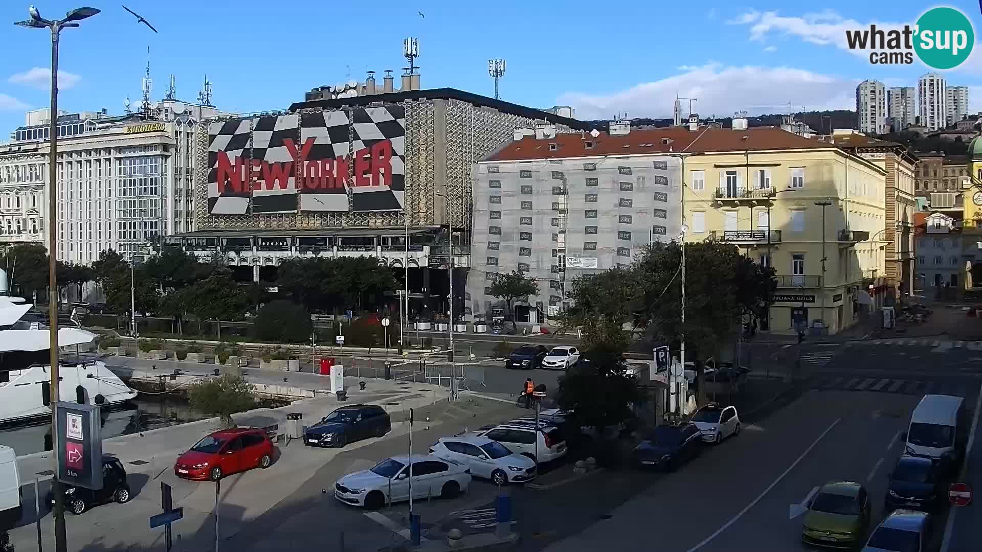 La Riva e la Marina a Rijeka (Fiume) – Live Webcam Croazia