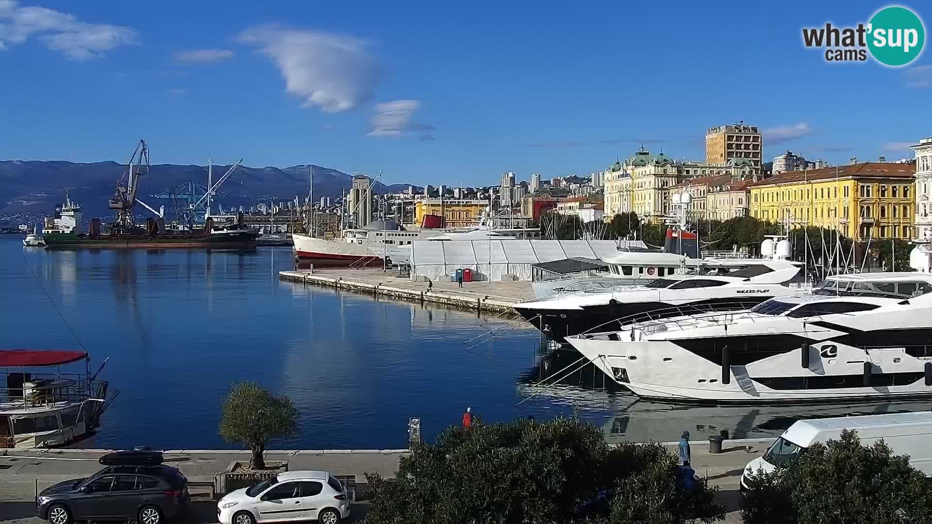 La Riva e la Marina a Rijeka (Fiume) – Live Webcam Croazia